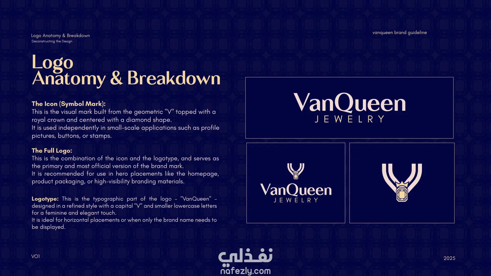 هوية بصرية لمتجر مجوهرات إلكتروني