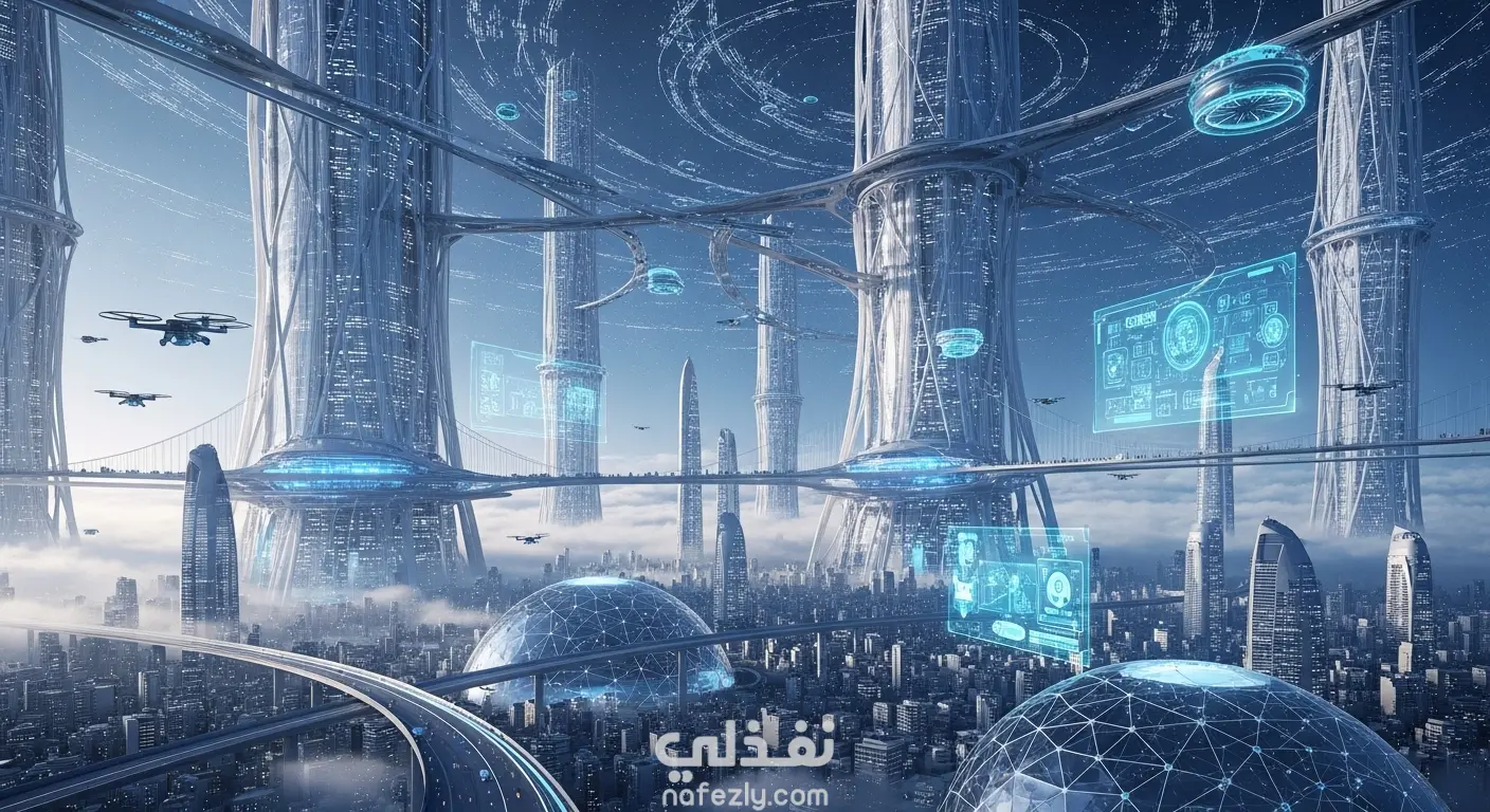 🎬 الذكاء الاصطناعي يصمم مدينة المستقبل عام 3000