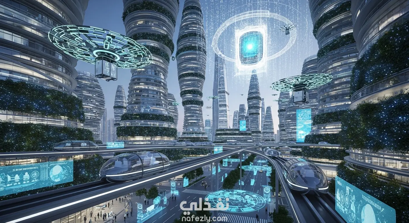 🎬 الذكاء الاصطناعي يصمم مدينة المستقبل عام 3000