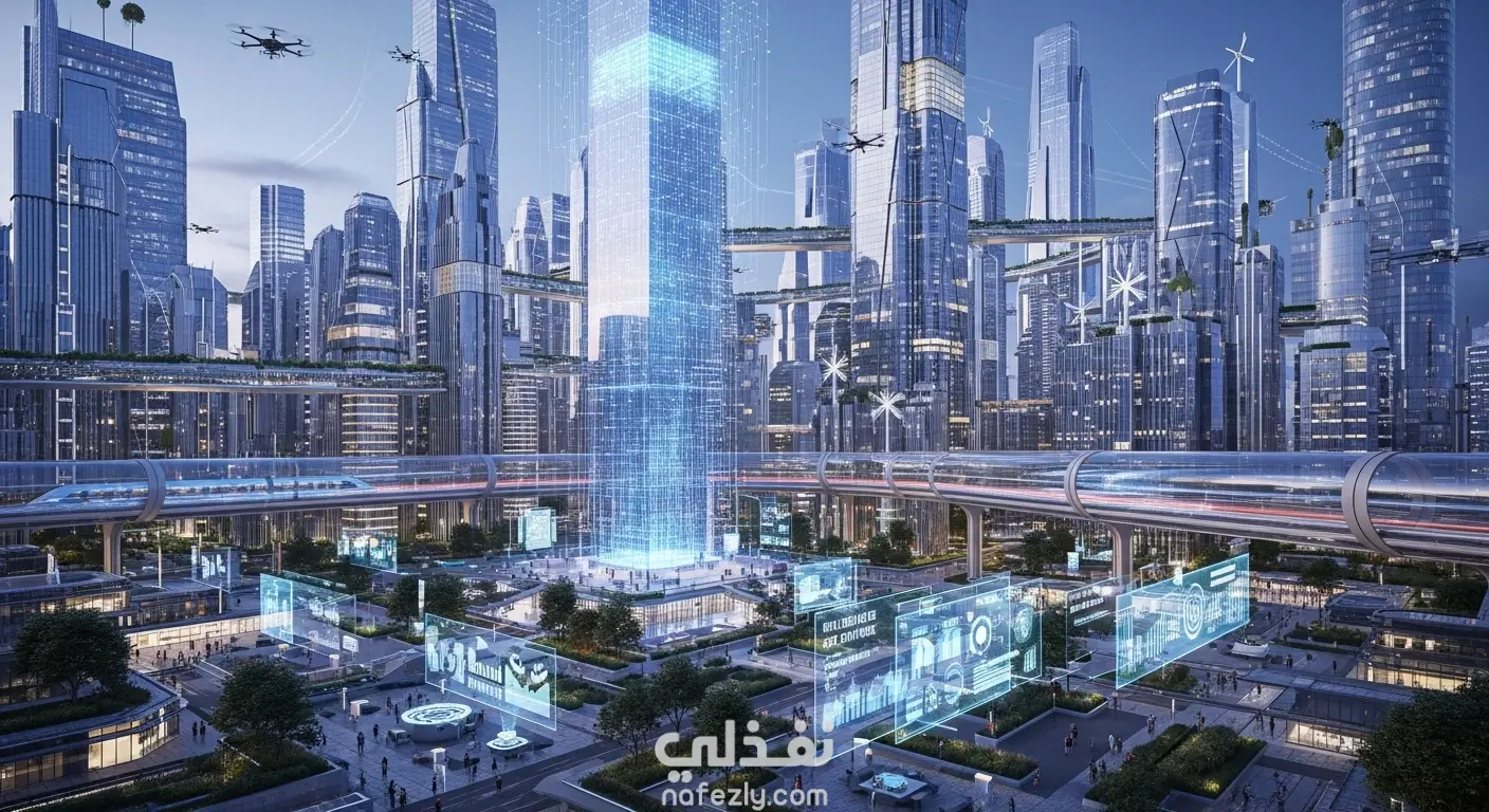 🎬 الذكاء الاصطناعي يصمم مدينة المستقبل عام 3000