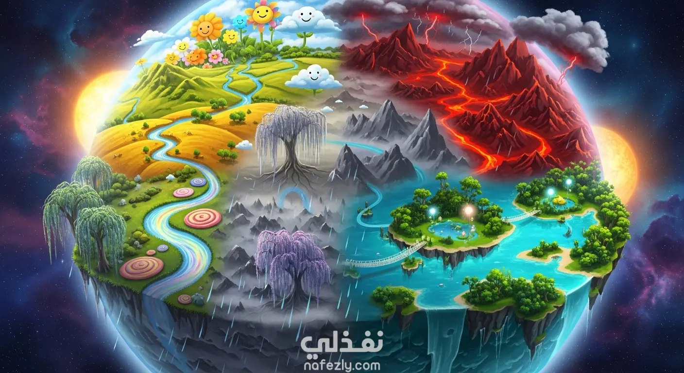 🪐 رحلة إلى كوكب من المشاعر — تجربة بصرية مذهلة
