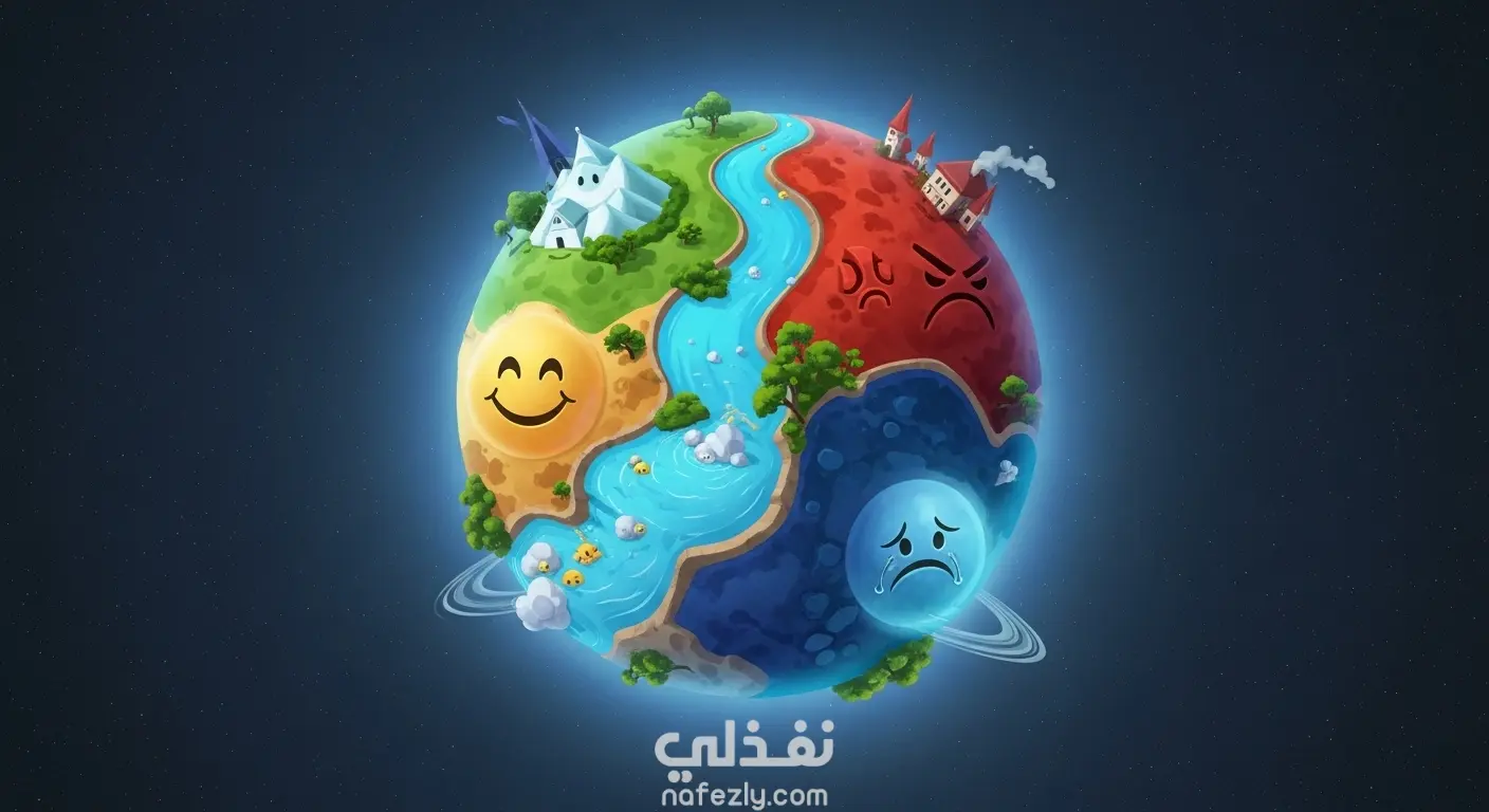 🪐 رحلة إلى كوكب من المشاعر — تجربة بصرية مذهلة