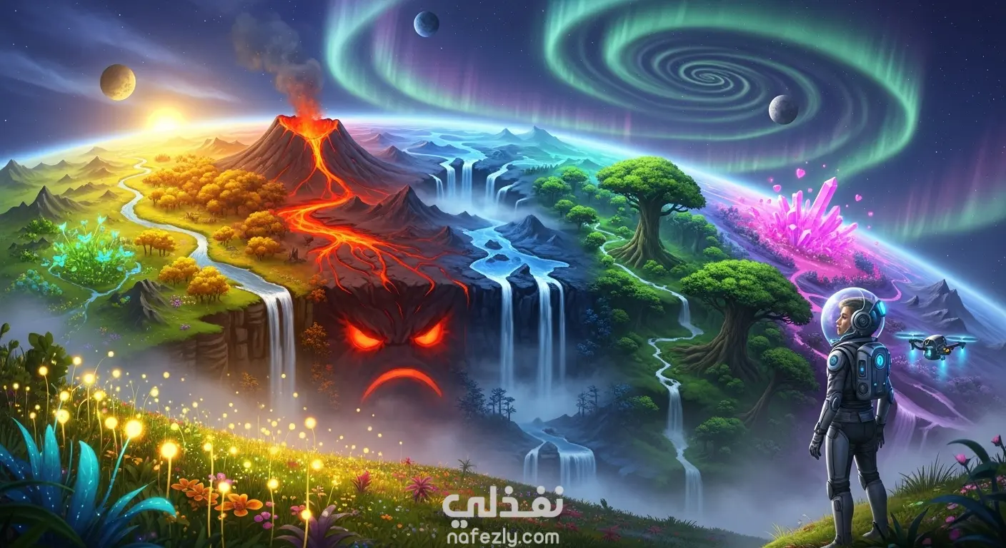 🪐 رحلة إلى كوكب من المشاعر — تجربة بصرية مذهلة