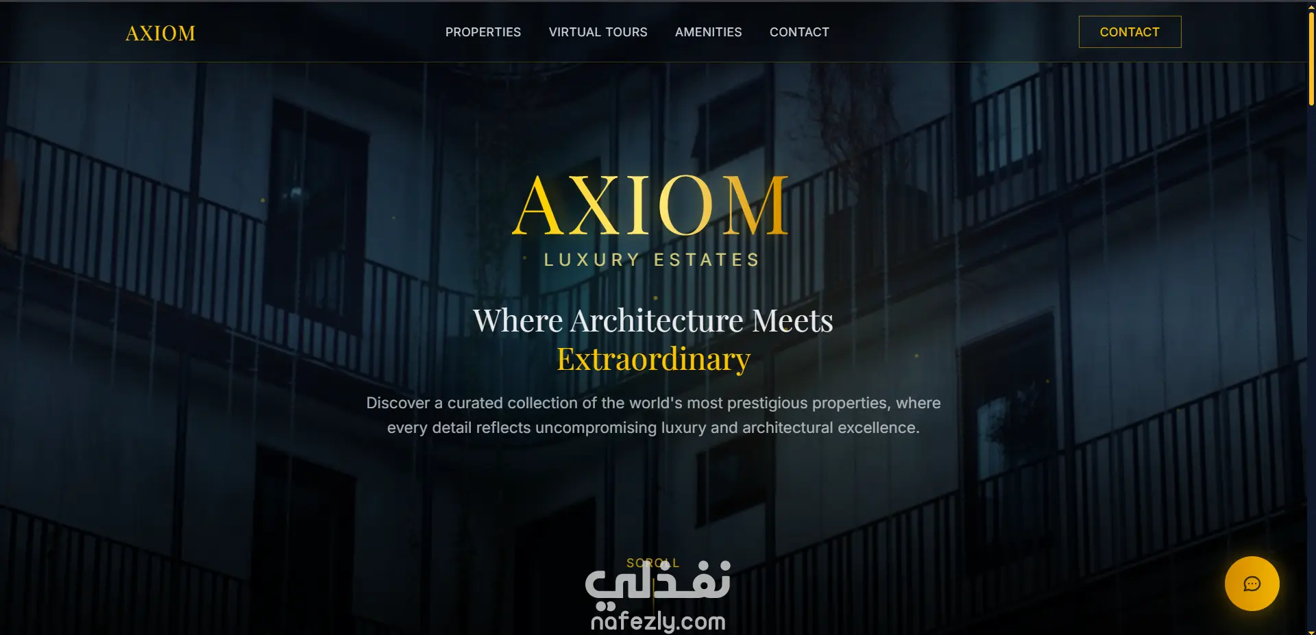 AXIOM  منصة ويب عقارية فاخرة