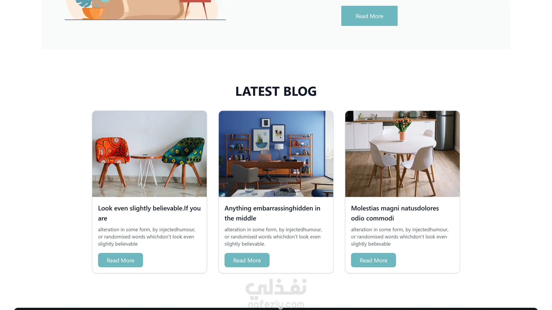 صفحة هبوط (Landing Page) باستخدام React.js وTailwind CSS.