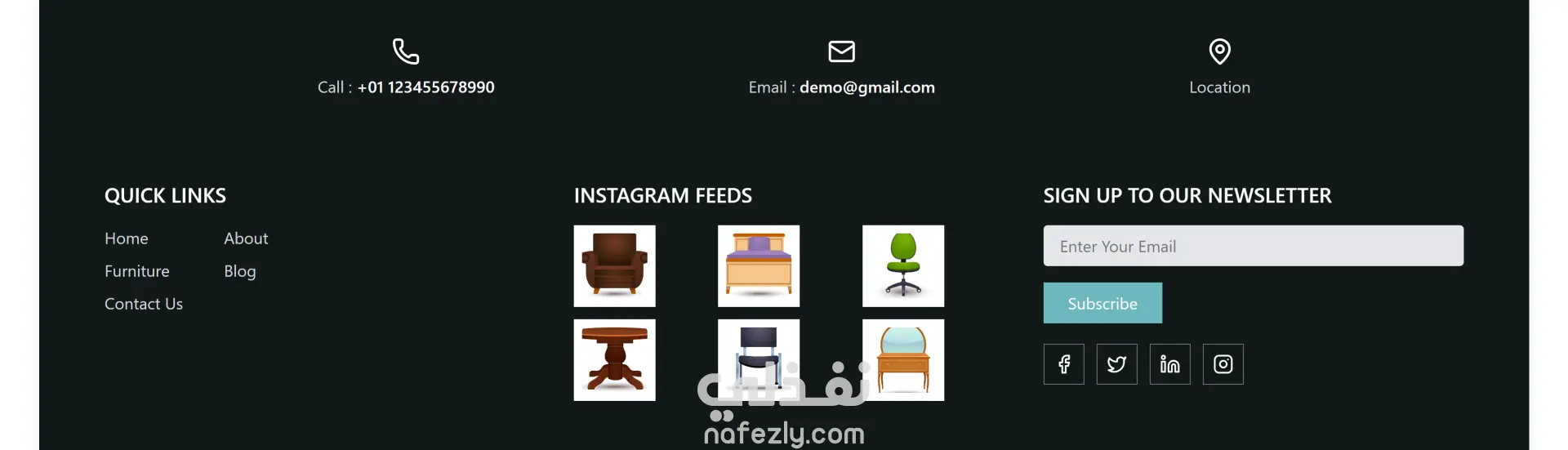 صفحة هبوط (Landing Page) باستخدام React.js وTailwind CSS.