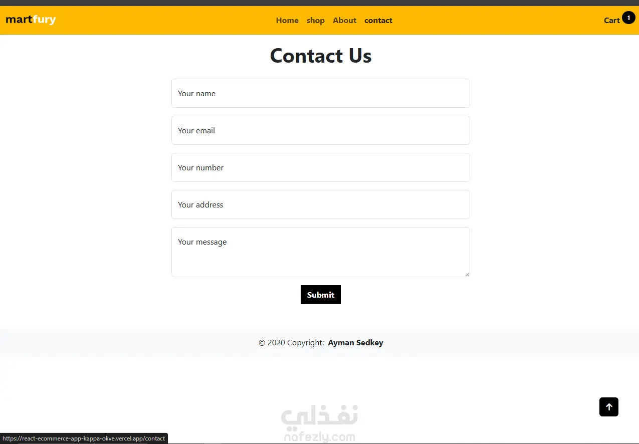 تصميم موقع تجارة إلكترونية احترافي لعرض وبيع المنتجات | E-commerce Website