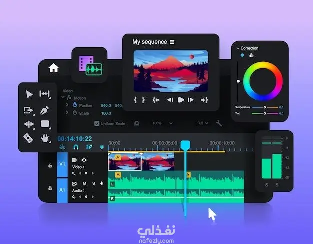 مونتاج فيديوهات بشكل احترافي
