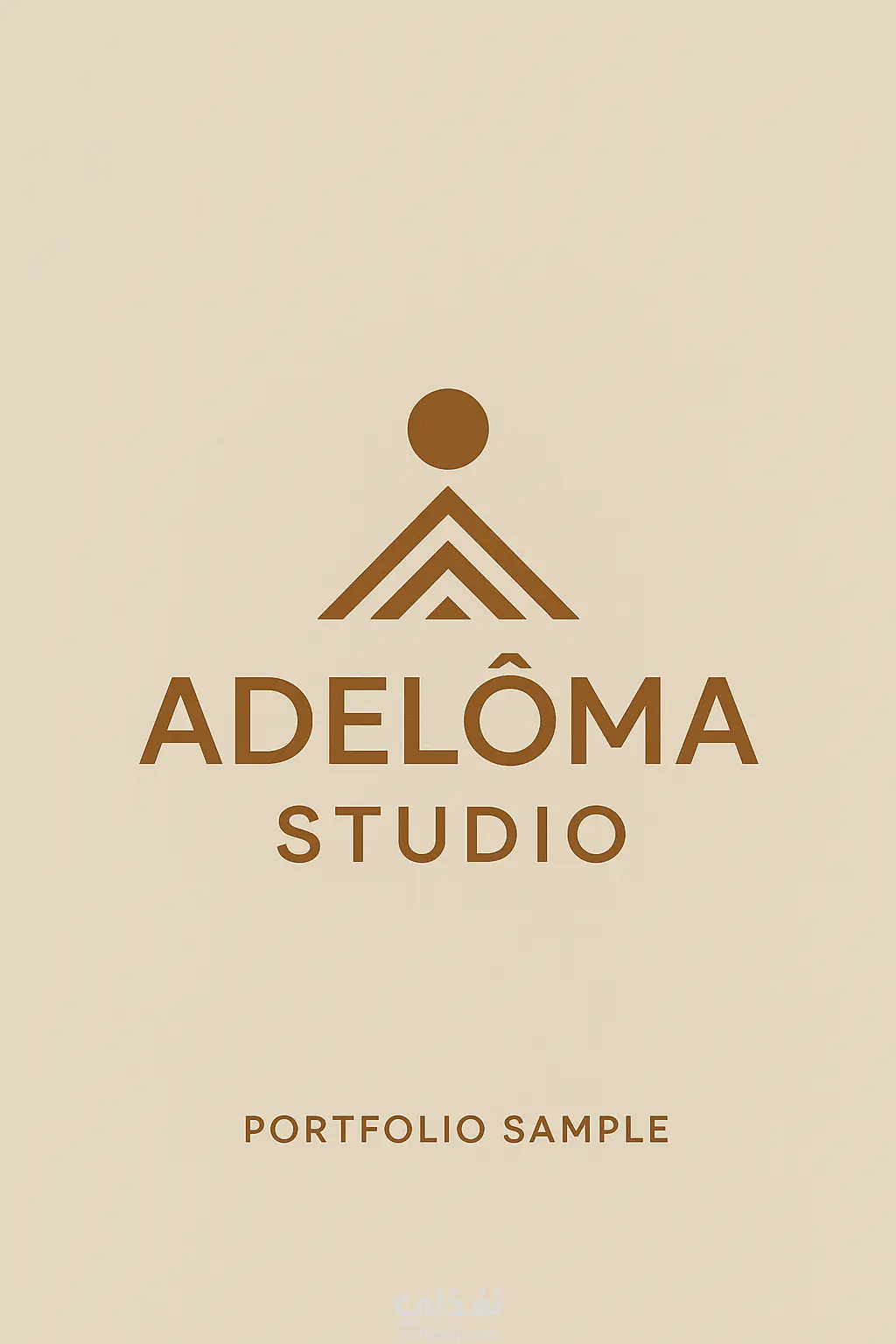 🎨 تصميم شعار احترافي – Adeloma Studio