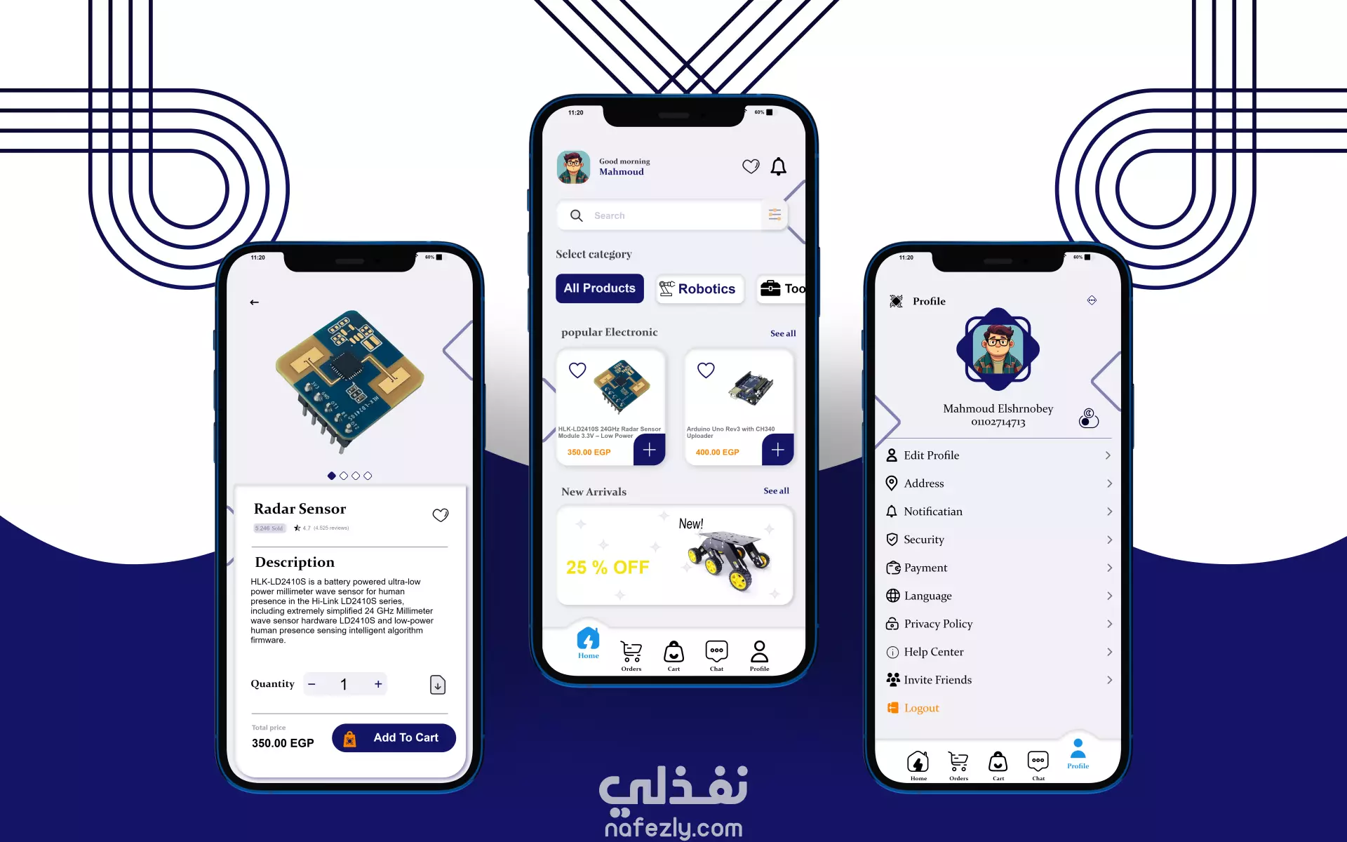 ElektroMarkt تطبيق لبيع الادوات الالكترونية