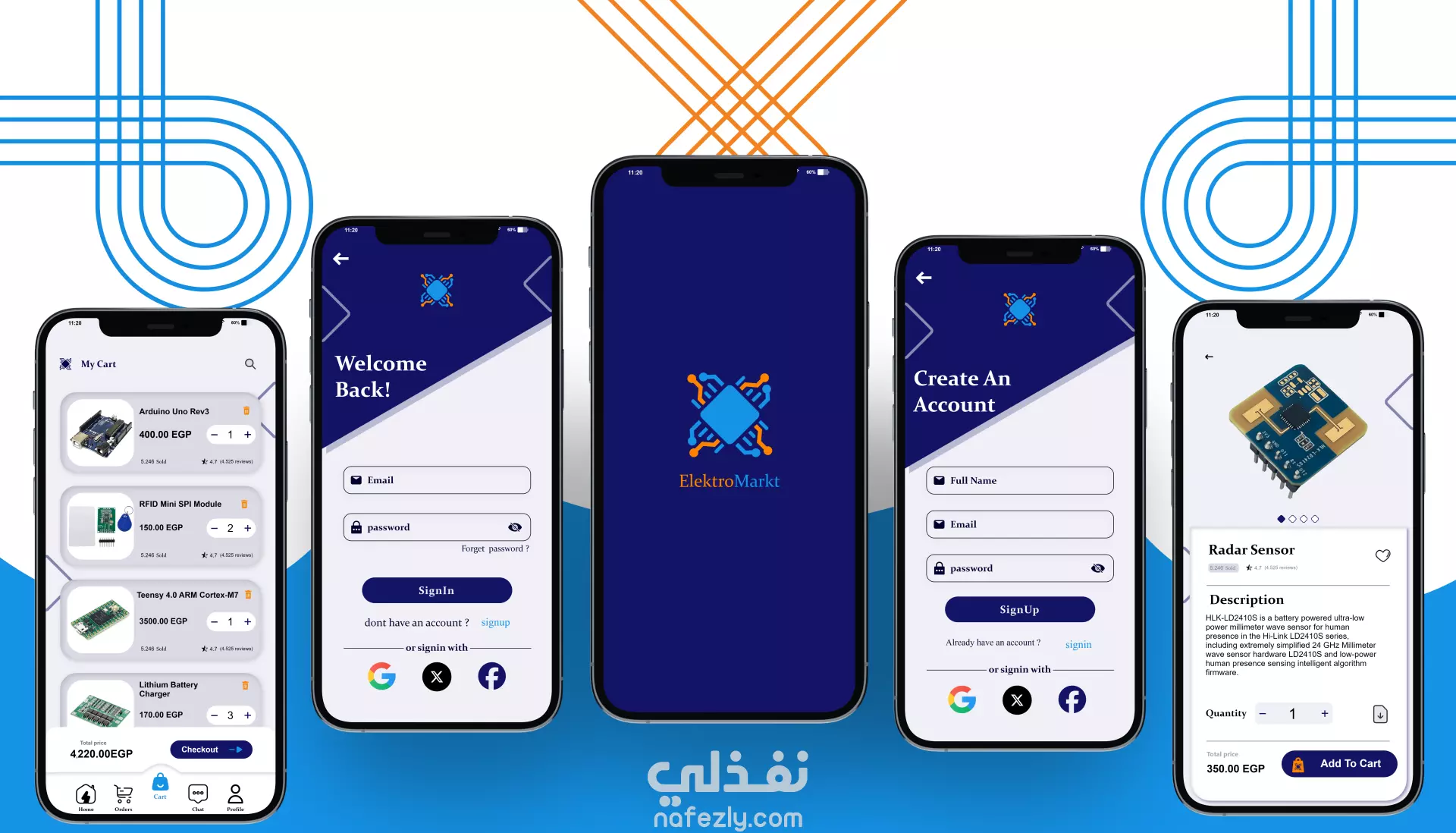 ElektroMarkt تطبيق لبيع الادوات الالكترونية