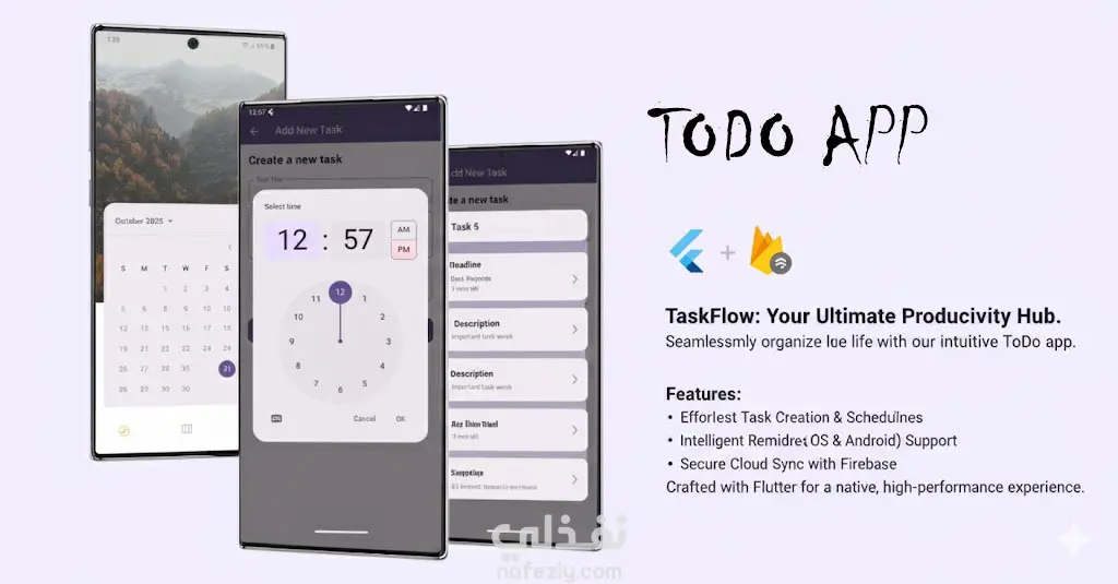 تطبيق إدارة مهام (ToDo App)