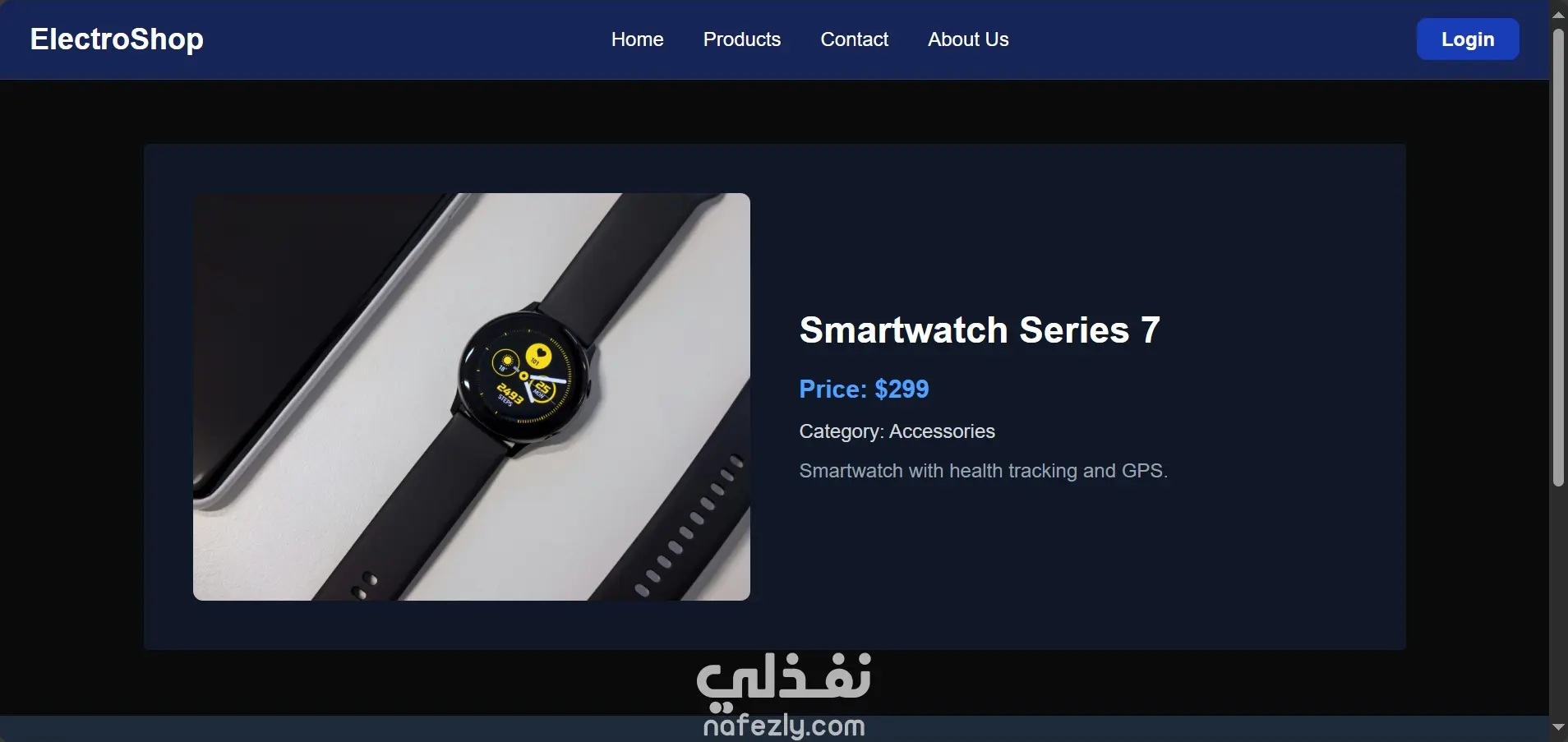 ويب سايت مصمم Next.js مع باك اند باستخدام MongoDB