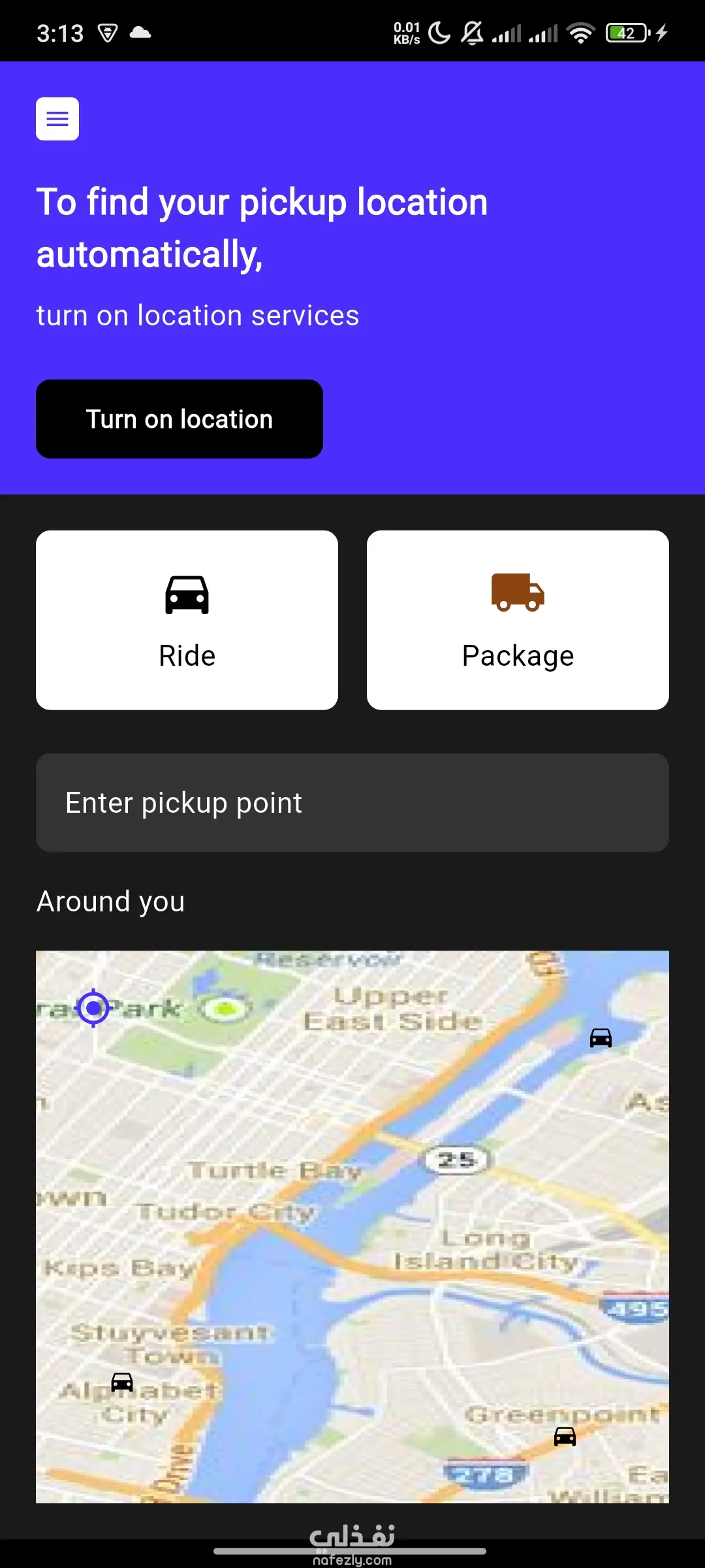 تطبيق Otlobny – نظام توصيل أشخاص متكامل