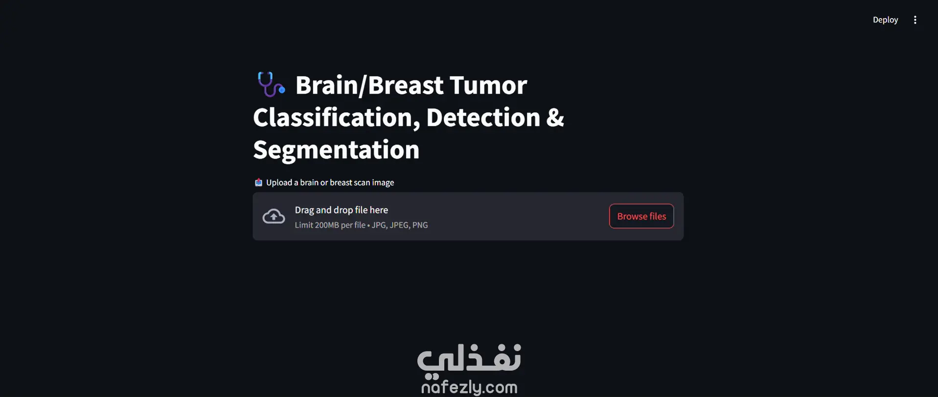 الكشف عن أورام الدماغ والثدي وتقسيمها باستخدام التعلم العميق