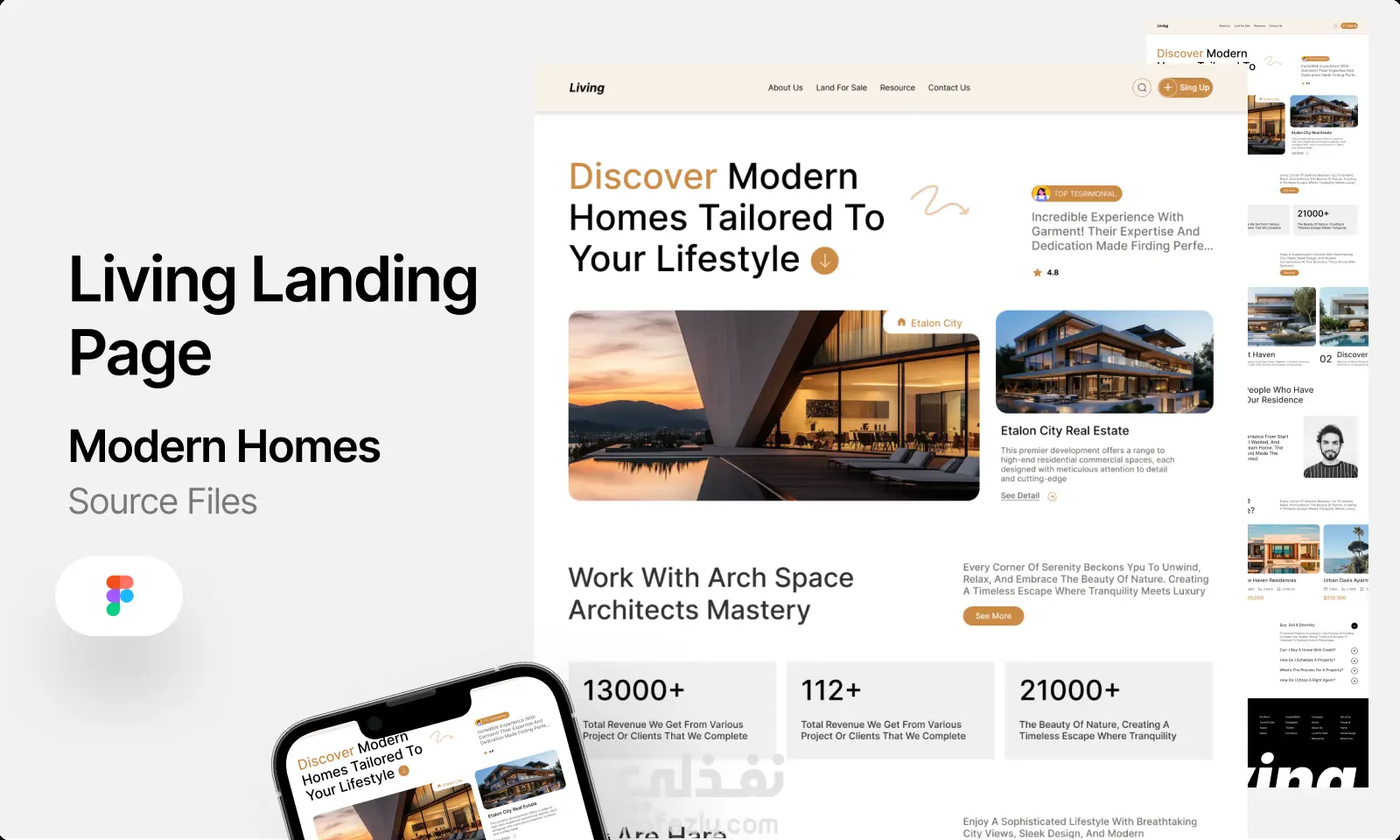 living landing page