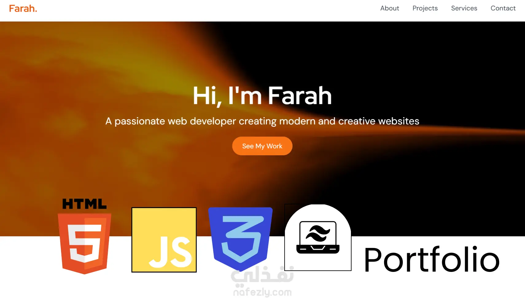تصميم موقع بورتفوليو احترافي يعكس هويتك ويُبرز أعمالك