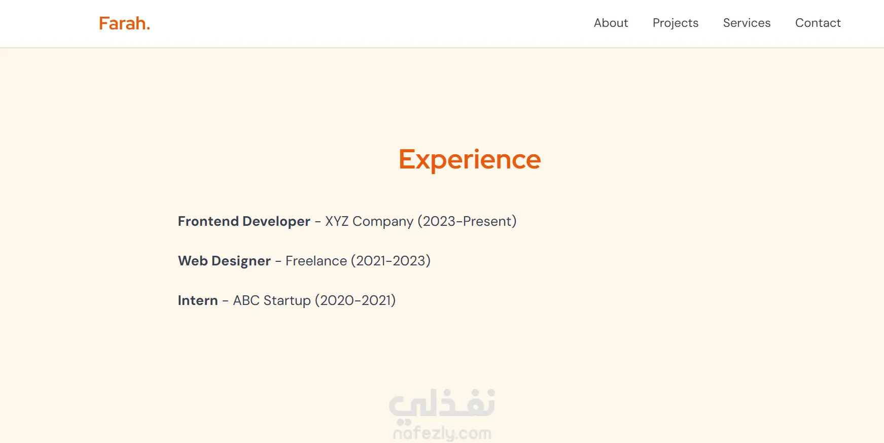 تصميم موقع بورتفوليو احترافي يعكس هويتك ويُبرز أعمالك