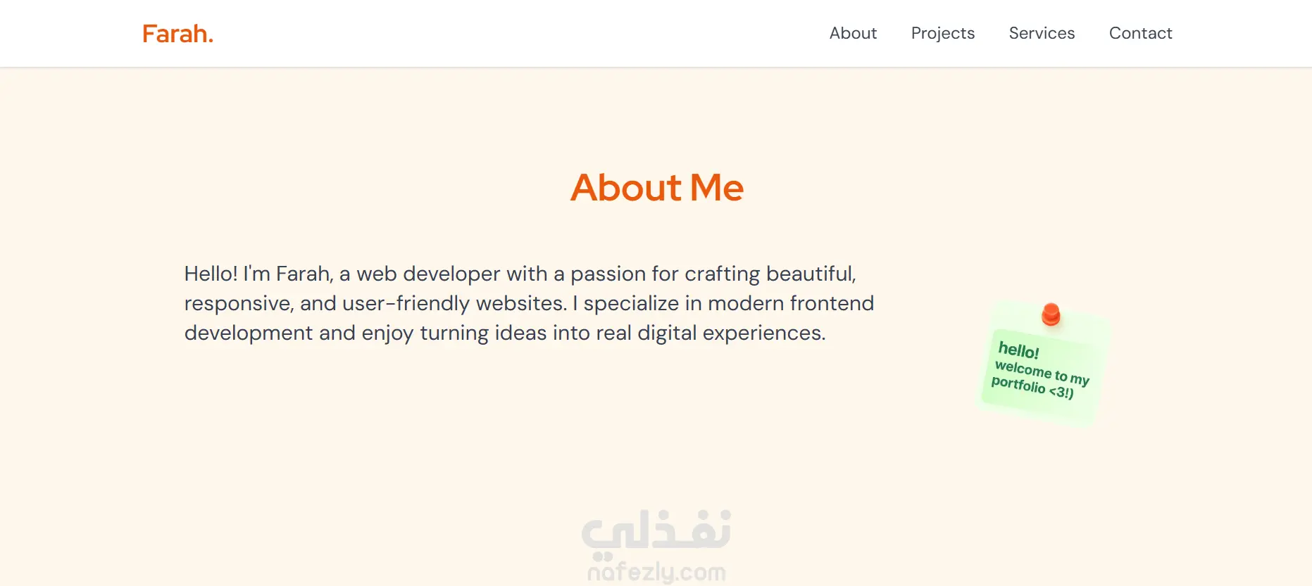 تصميم موقع بورتفوليو احترافي يعكس هويتك ويُبرز أعمالك