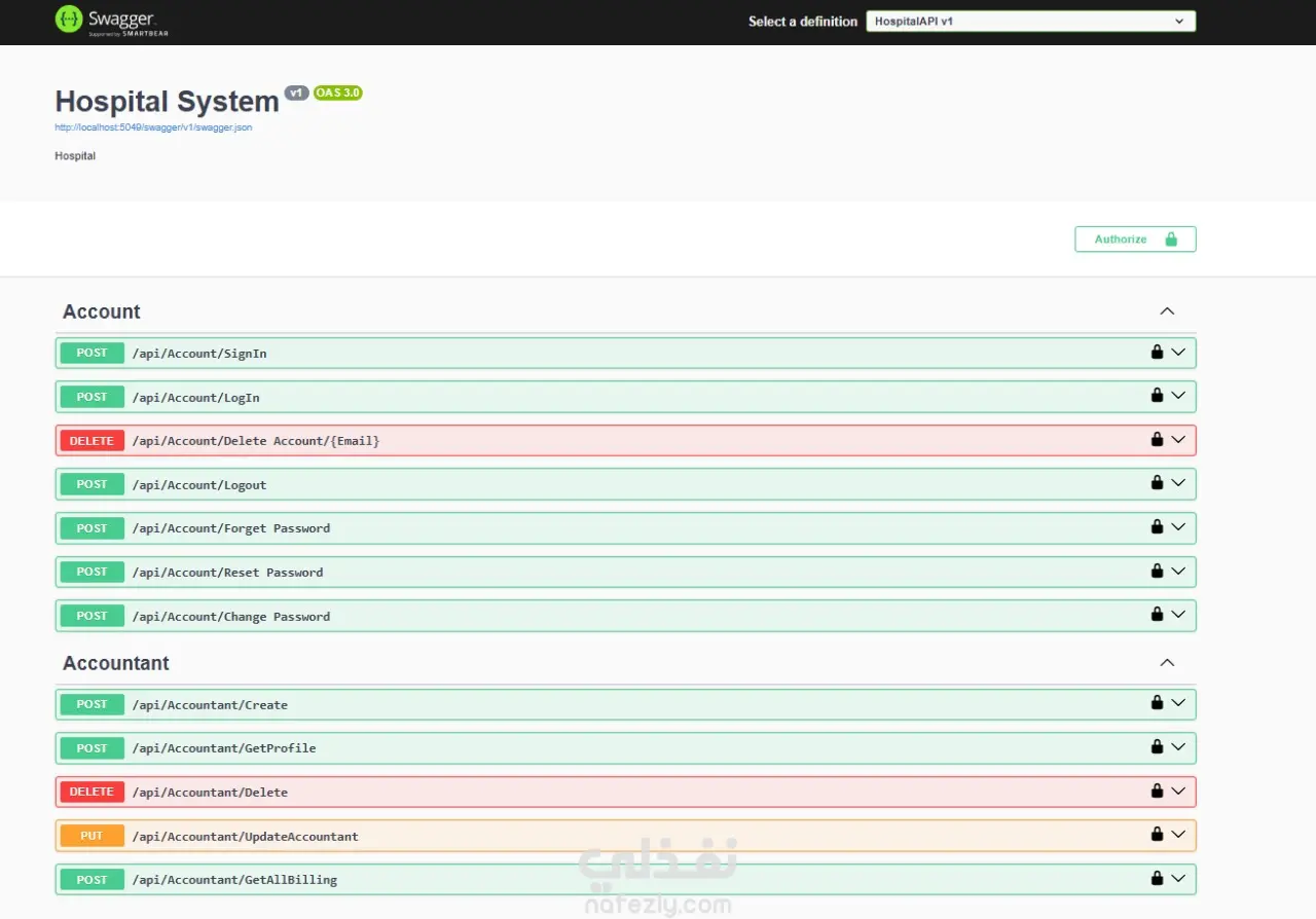 Hospital System Web API