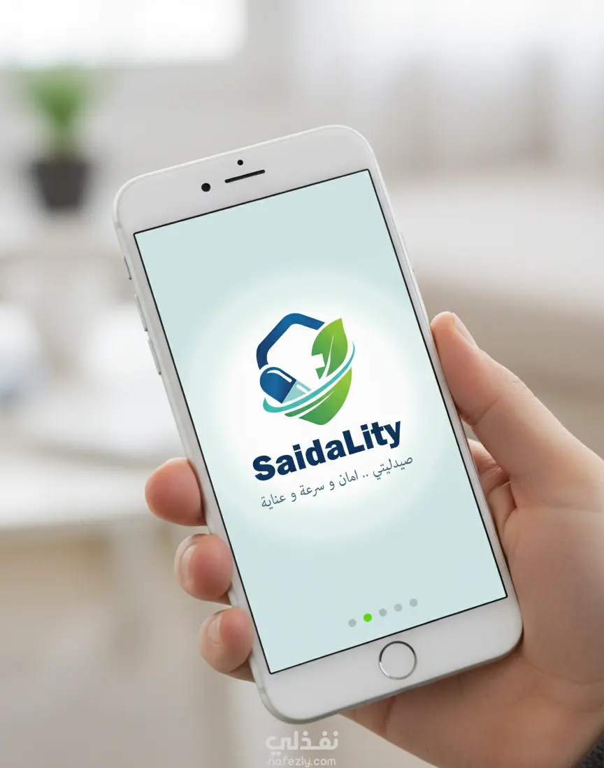 تصميم هوية بصرية (Logo Design) لتطبيق صيدلية وتوصيل رعاية صحية: SaidaLity (صيدليتي)