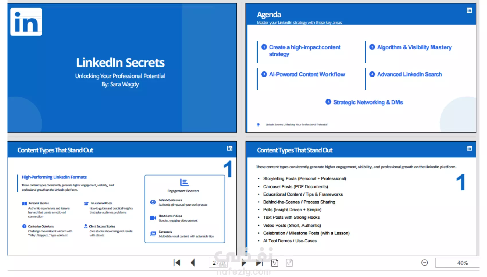 جلسة تدريبية حول تحسين استخدام LinkedIn – بيت المدربين