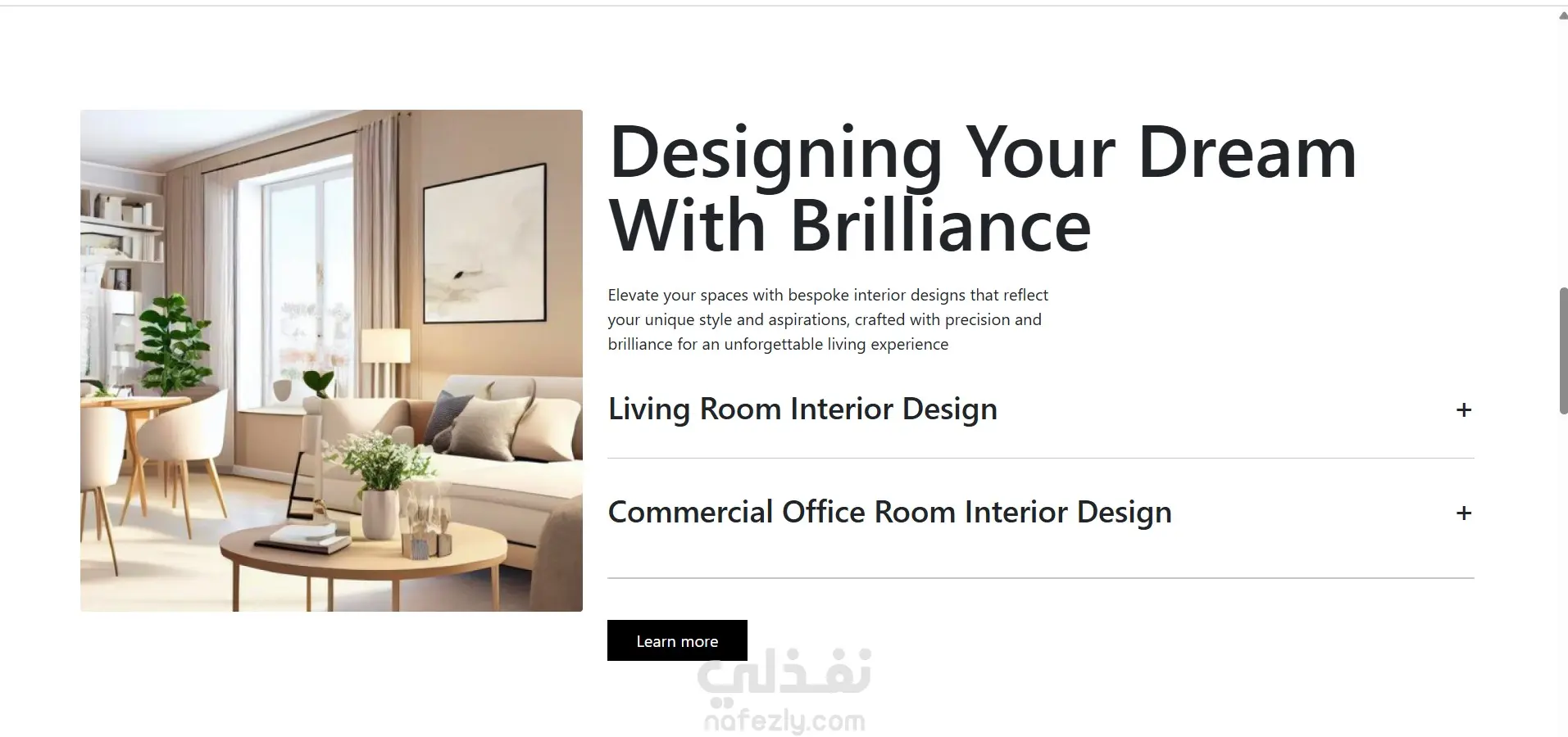 Landing page for Viva decorations