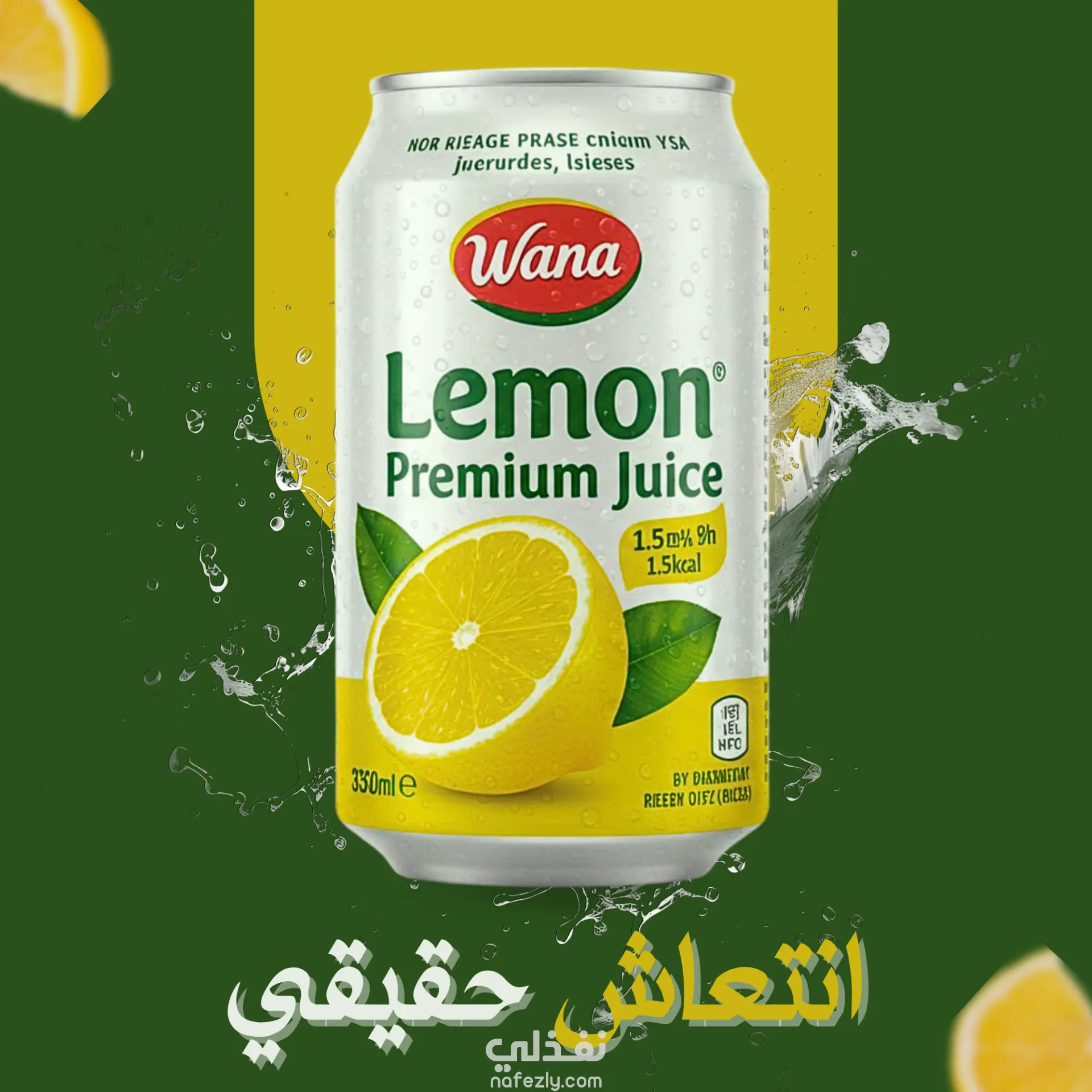 تصميم إعلان عصير