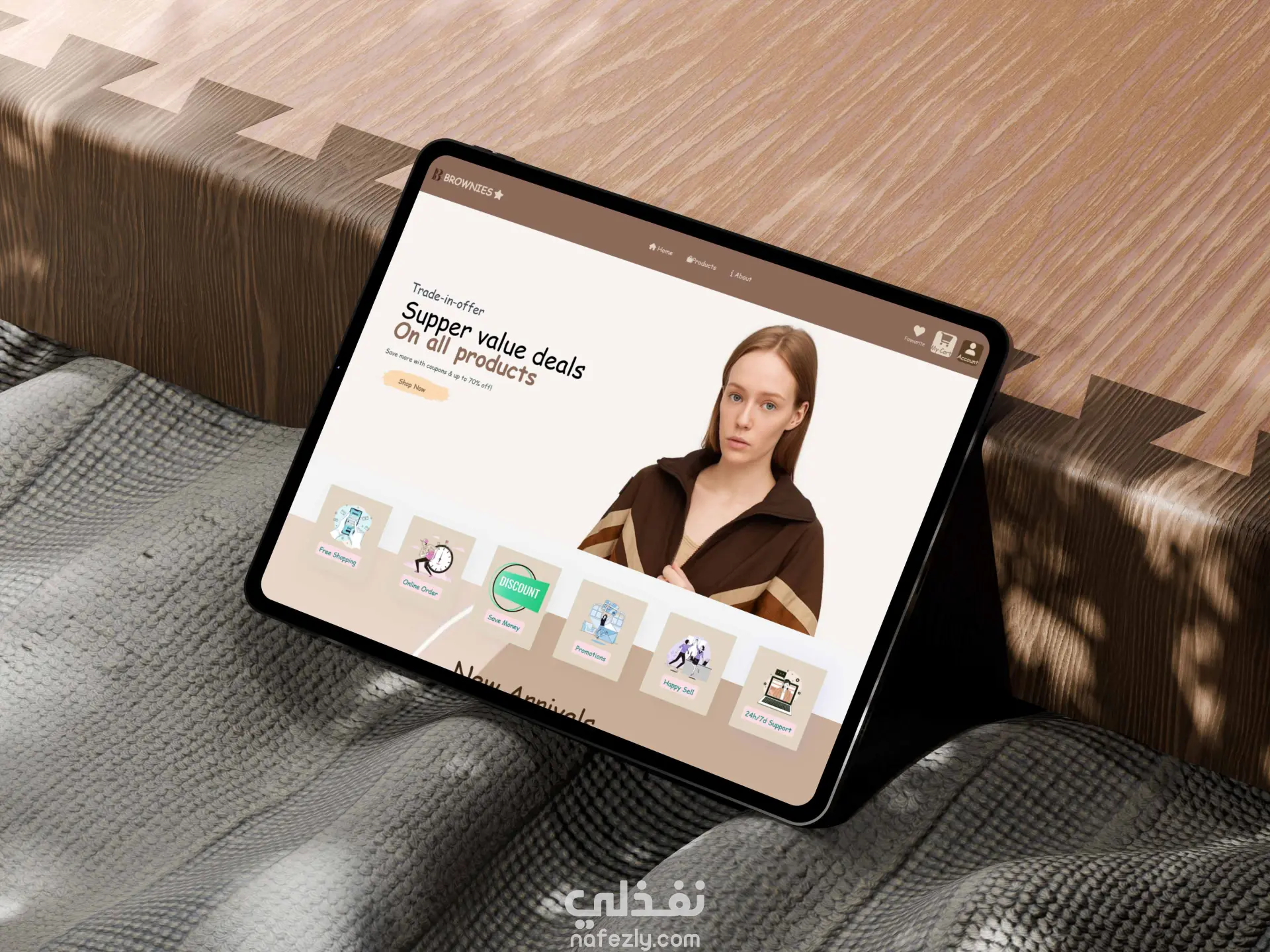 مشروع براونيز – متجر ملابس وإكسسوارات بألوان طبيعية