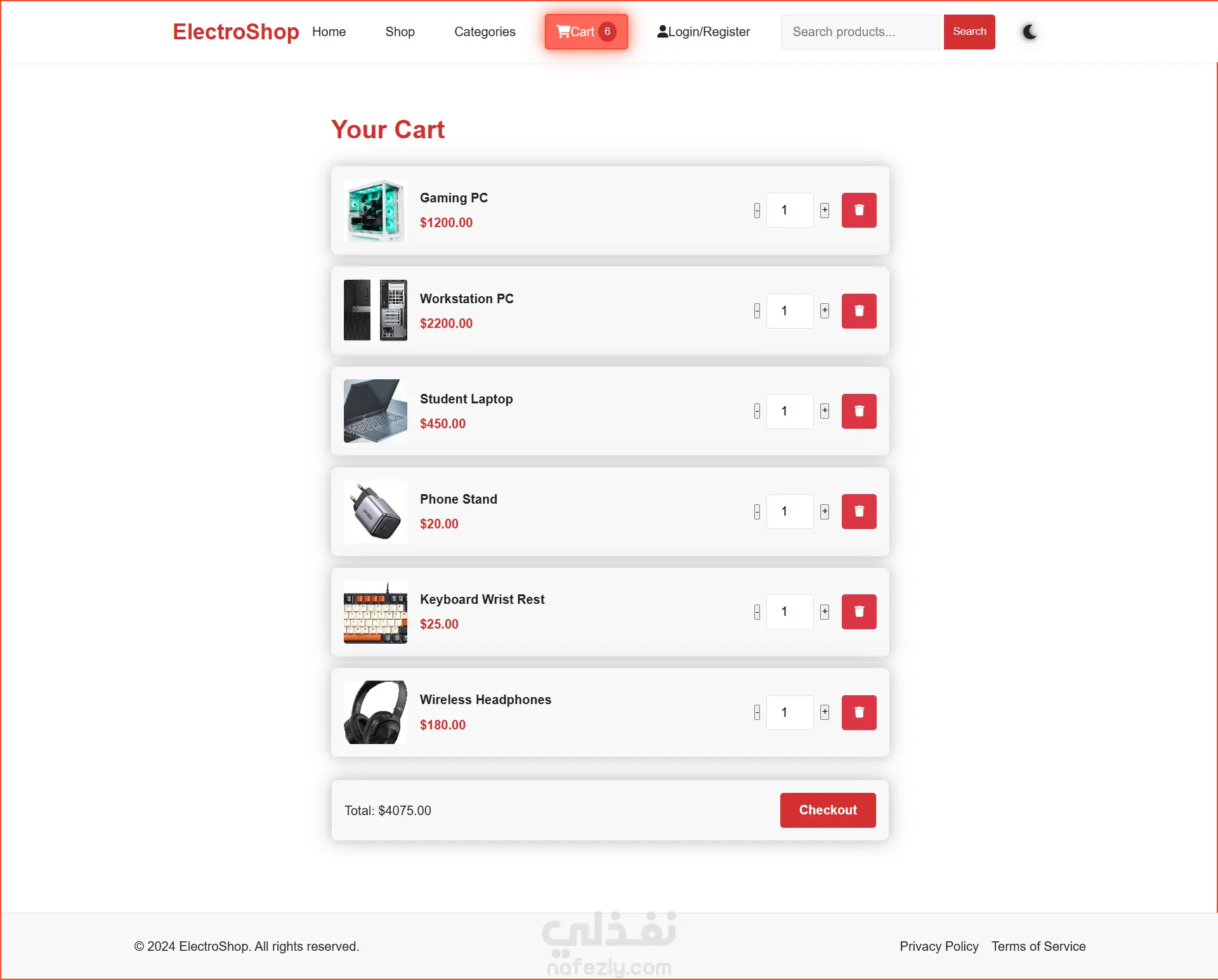 (E-Commerce) ElectroShop