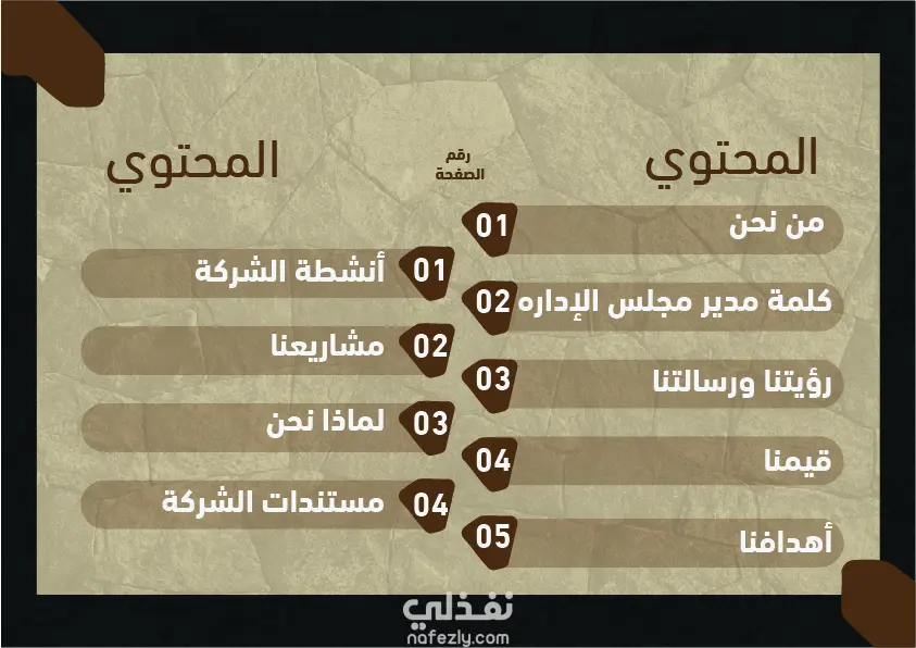 تصميم بروفايل لشركه Company Profile