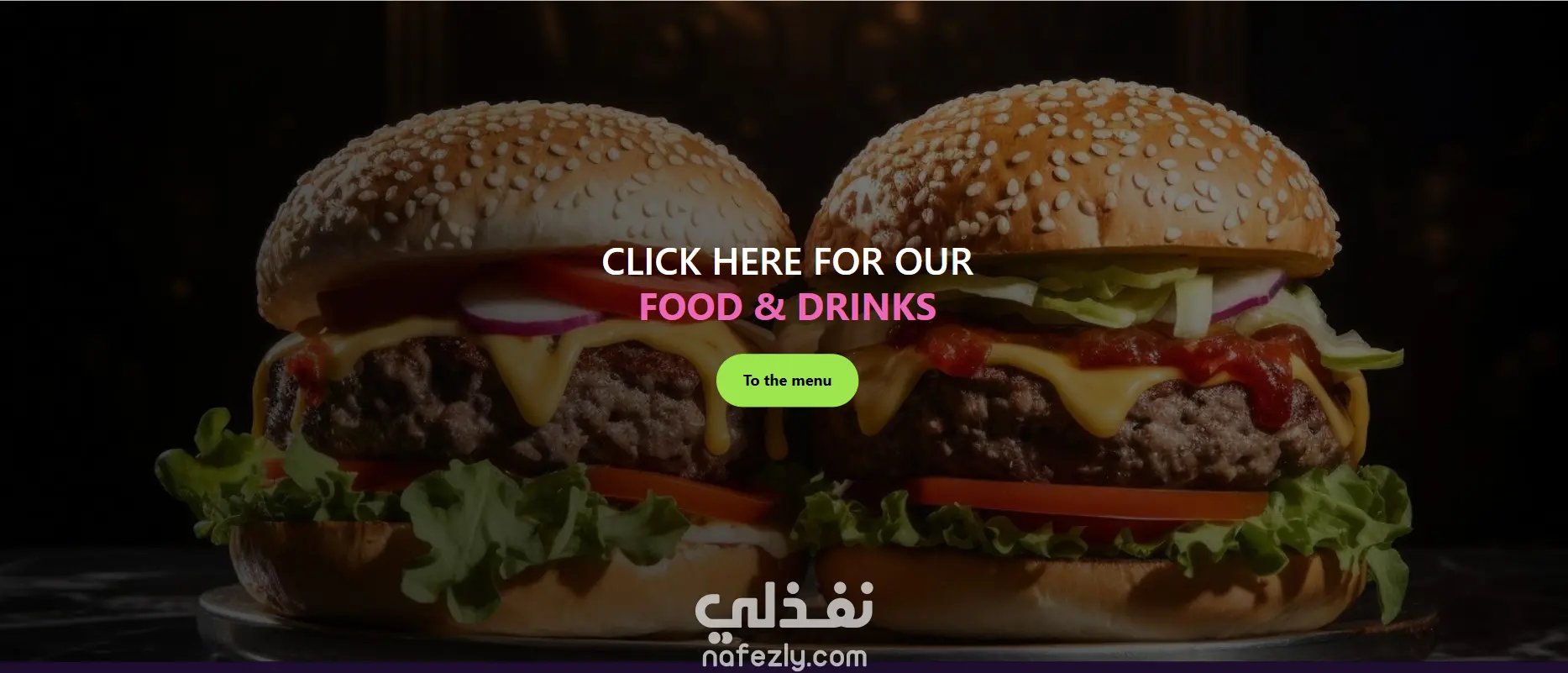 تصميم وتطوير موقع مطعم احترافي متكامل يعرض المنيو والتفاصيل والأسعار
