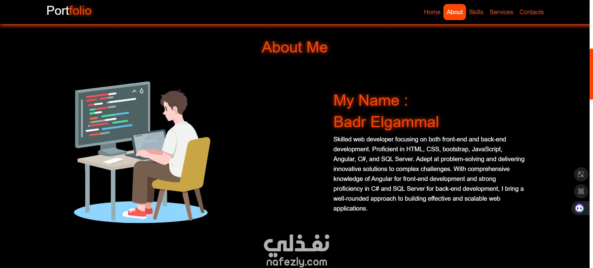 personal portfolio website