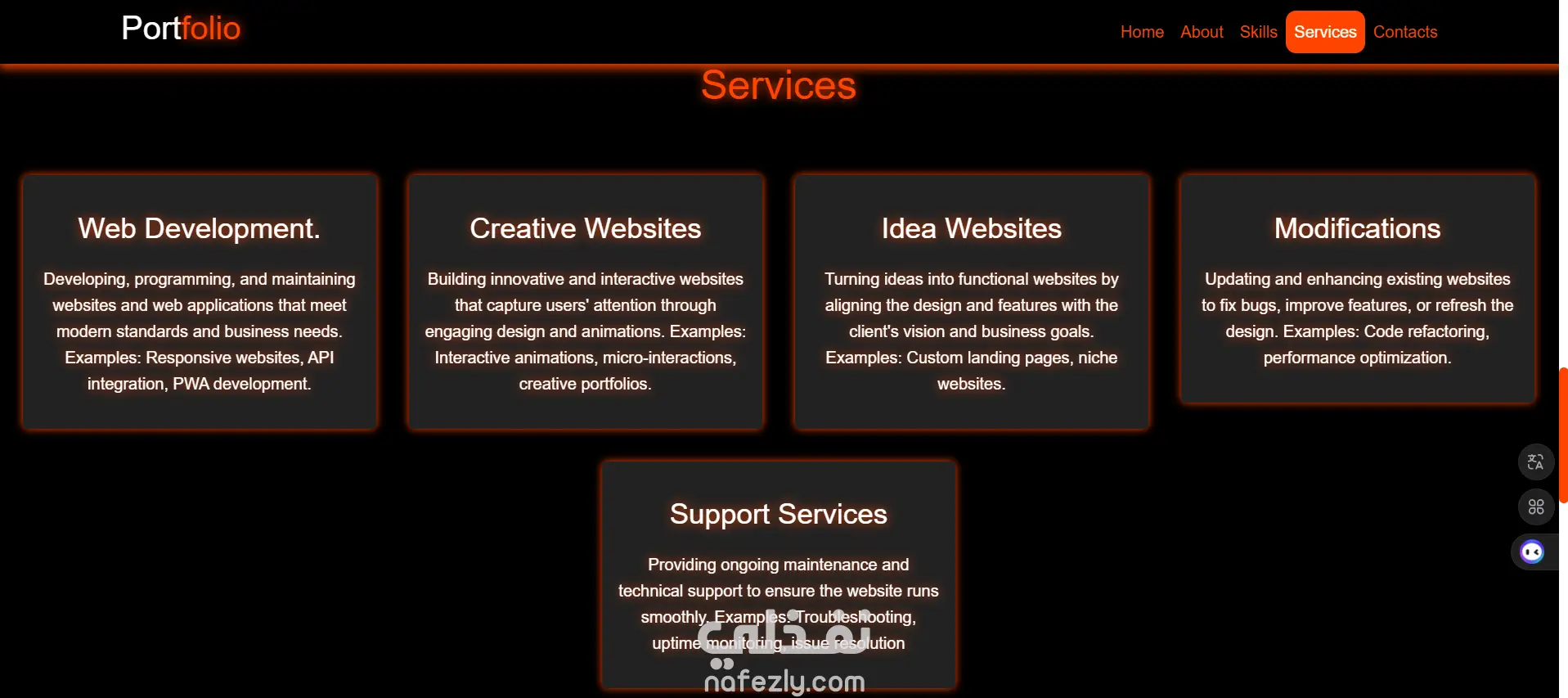 personal portfolio website