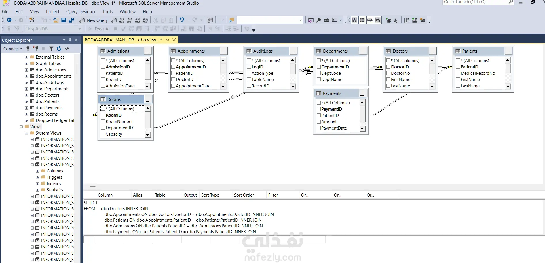 تصميم وتحليل قواعد البيانات SQL مع رسم ERD و System Analysis , Scheme