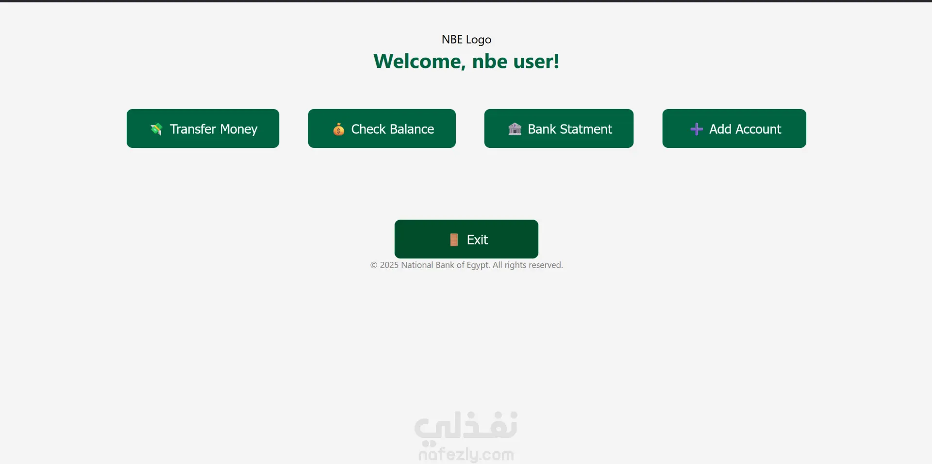 NBE Banking Management System