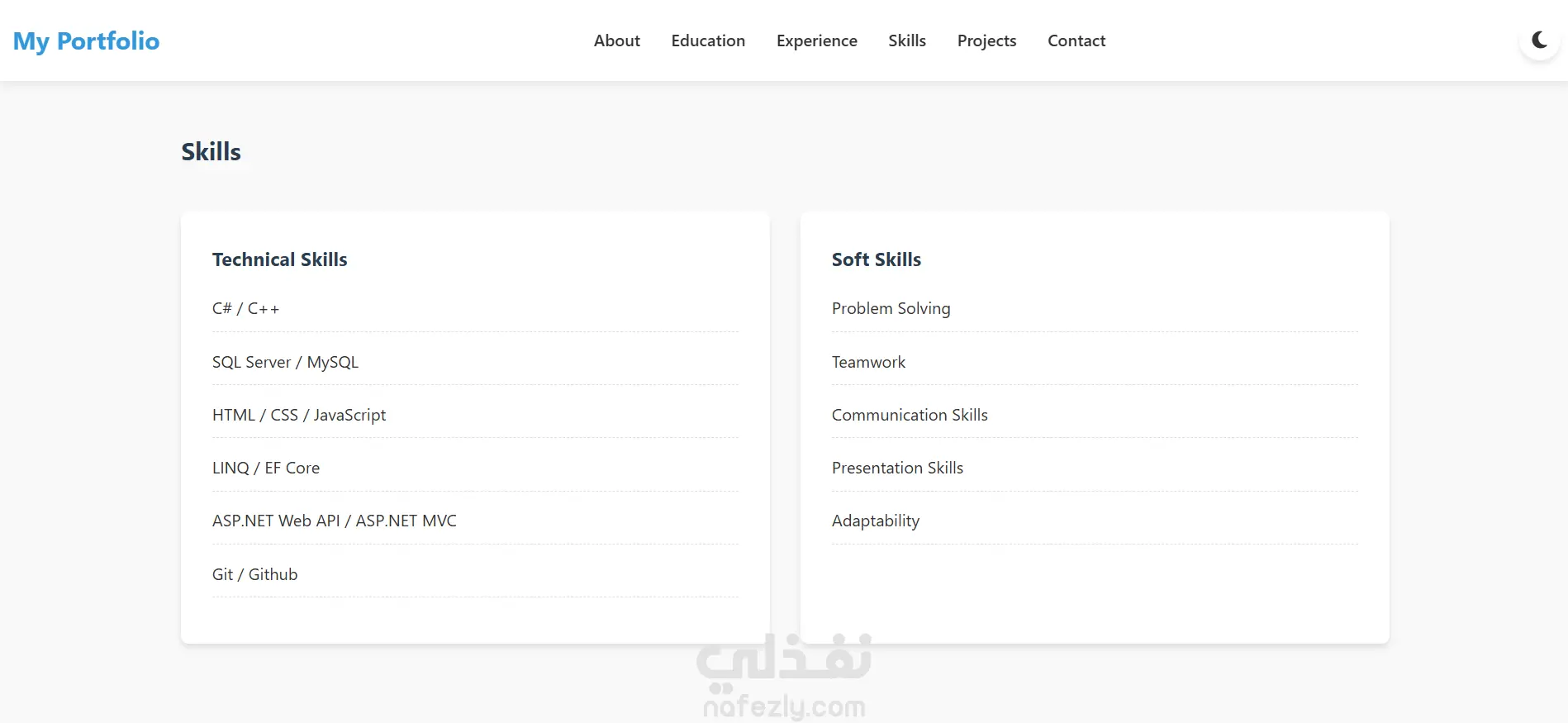 My Portfolio website