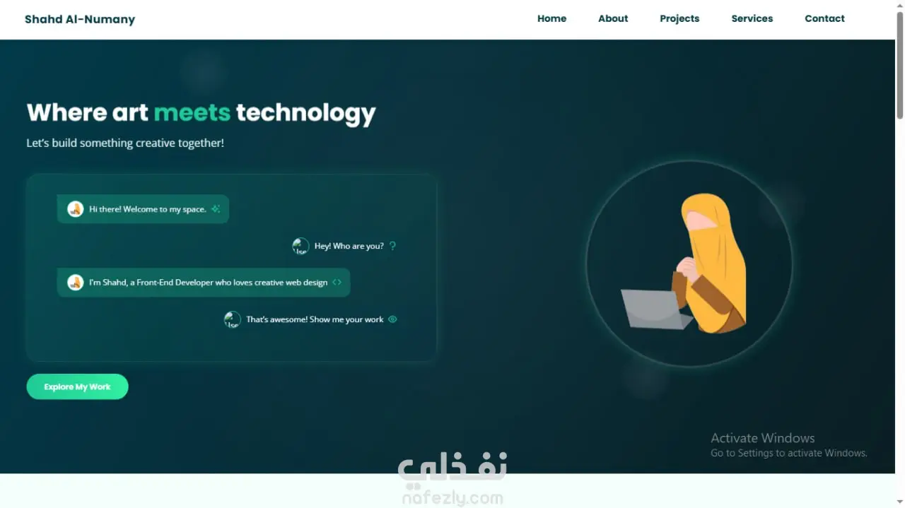 موقعي الشخصي My-Portfolio