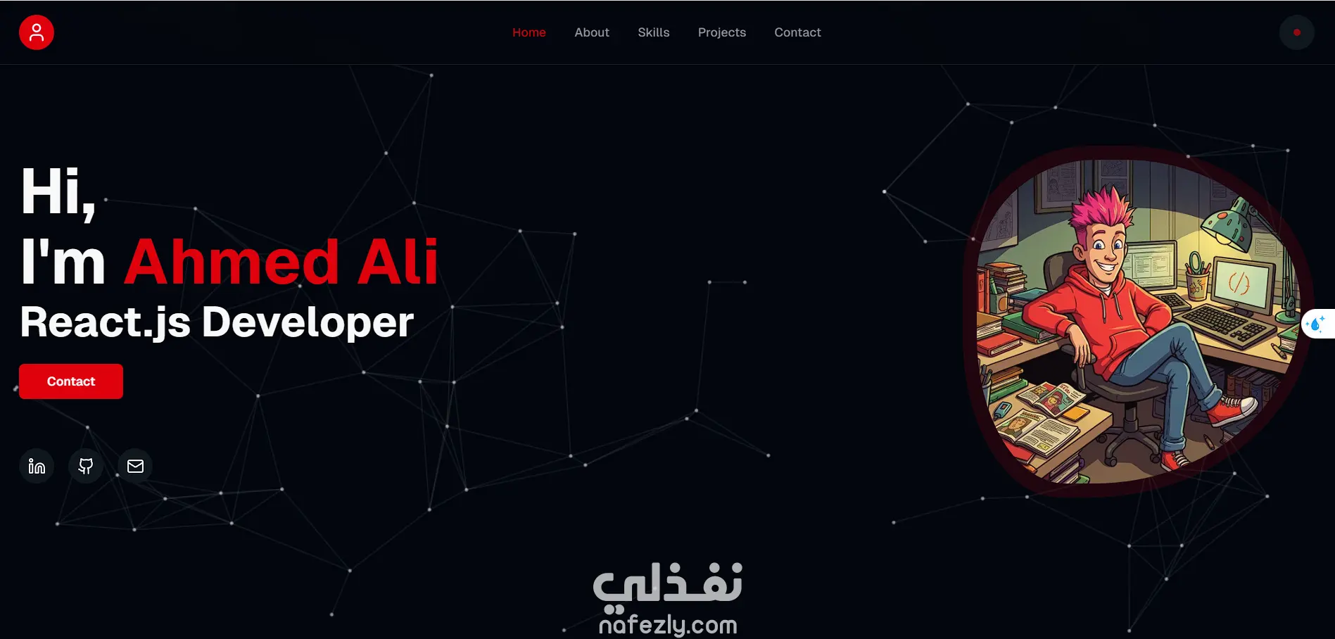 عمل بورتفوليو احترافي يعرض أعمالك Website Portfolio