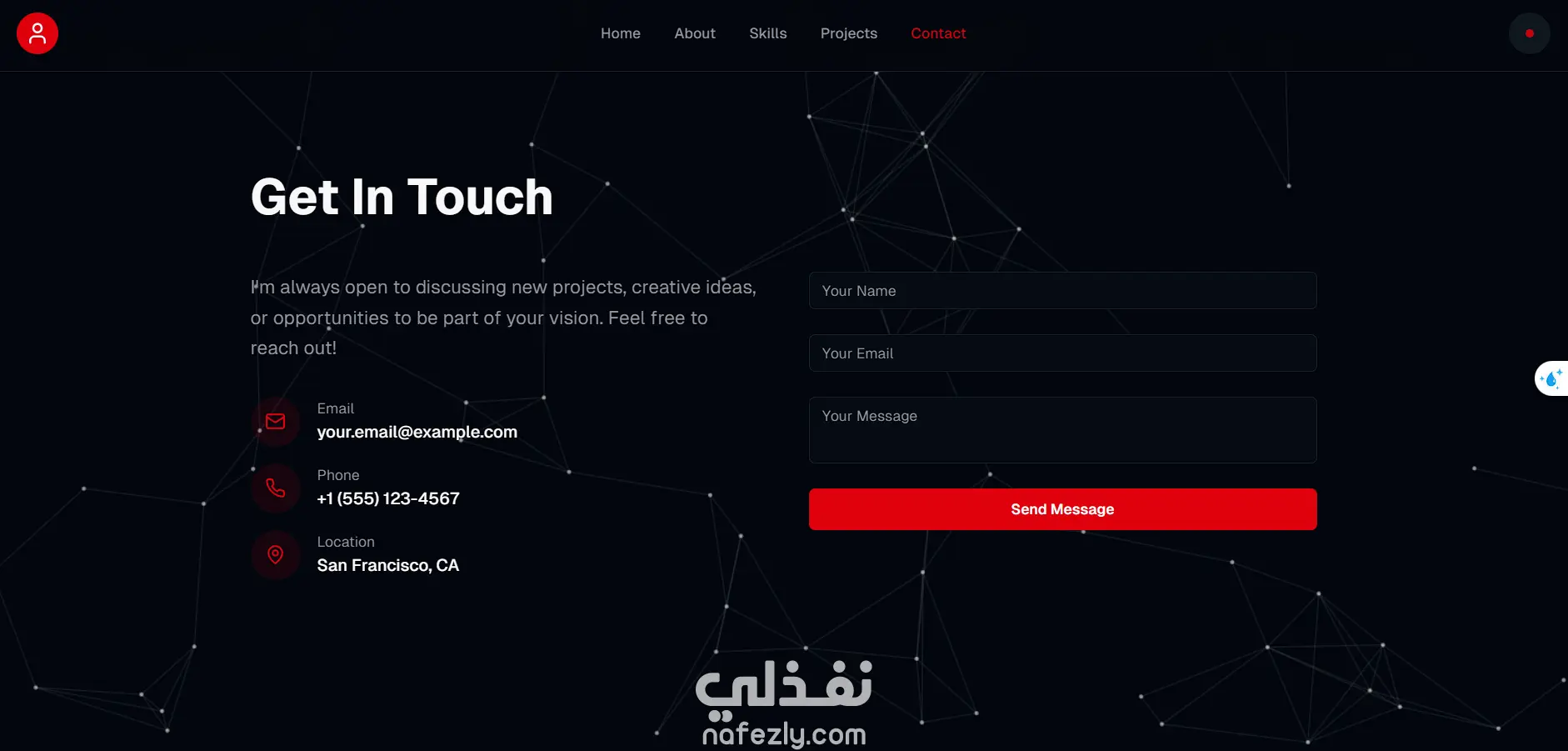 عمل بورتفوليو احترافي يعرض أعمالك Website Portfolio