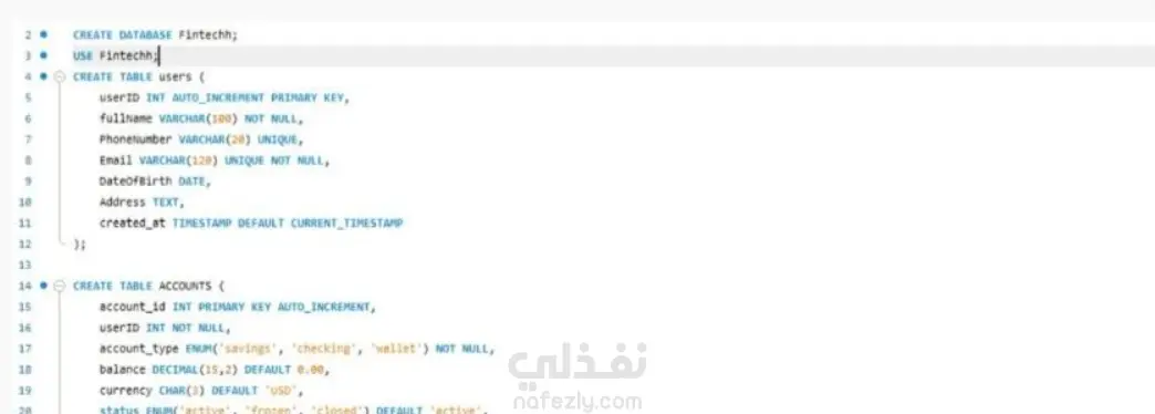 مهندسه قواعد بيانات متخصص/ة في الأنظمة المالية (FinTech)