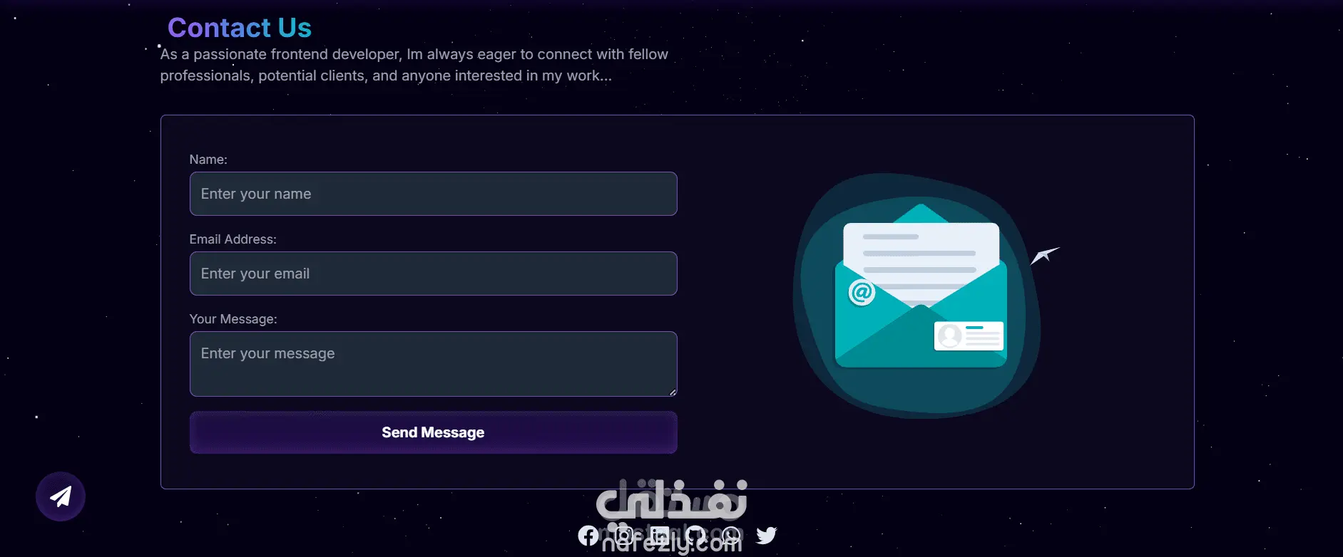 تطوير موقع شخصي احترافي باستخدام Next.js, Tailwind CSS, Node.js, و Express