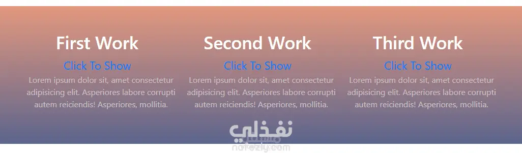 صفحة شخصية لعرض الأعمال