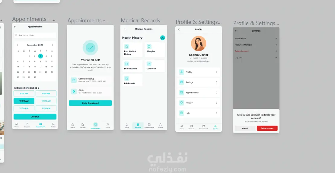 Chronicare UI ,Chatbot Conversation UI