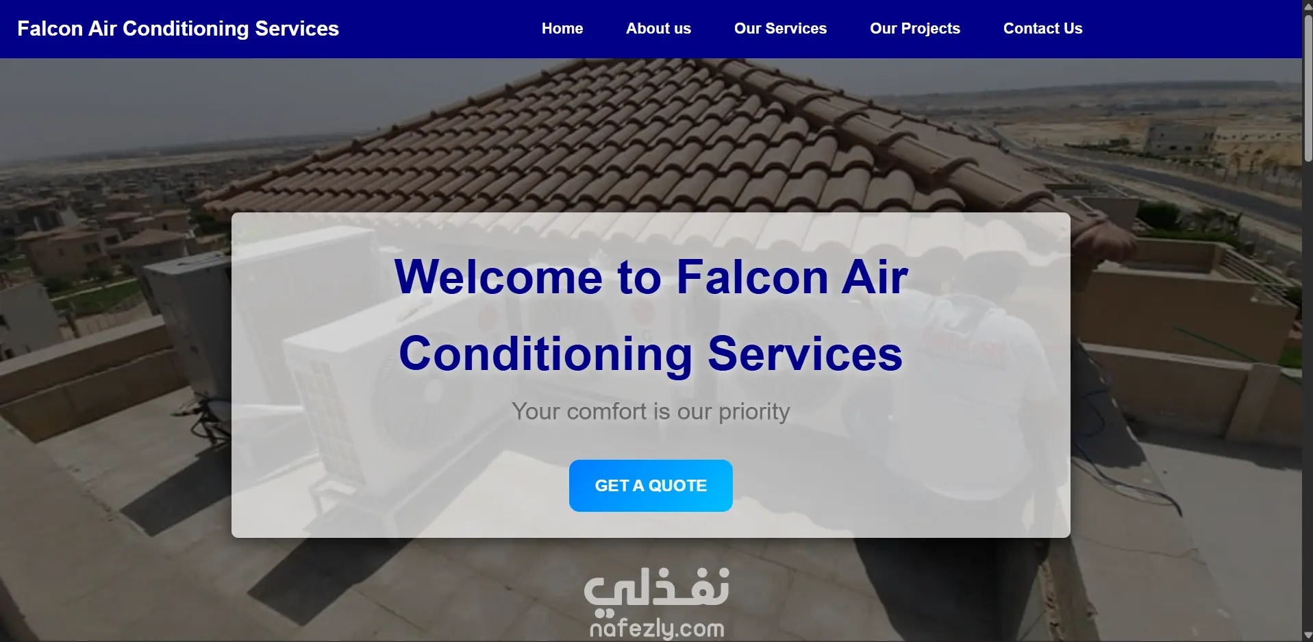 Falcon Air Conditioning Website