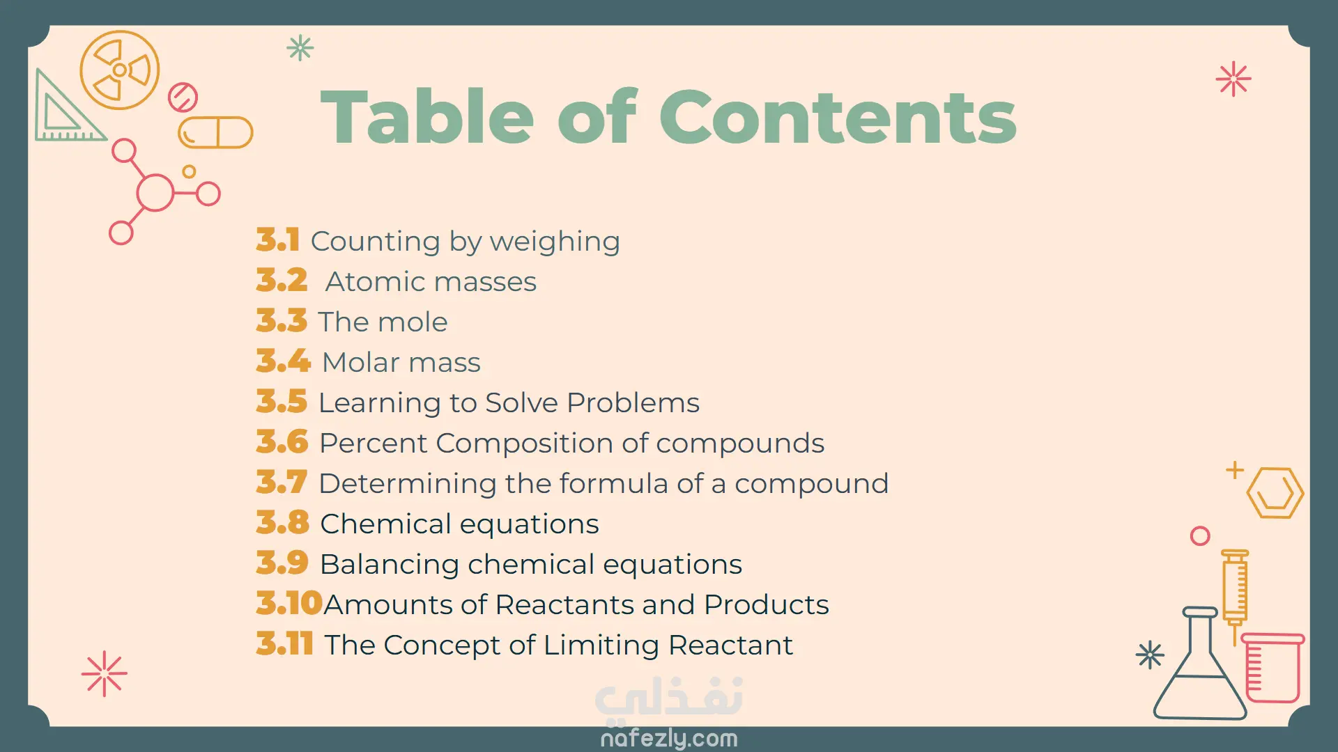 عرض تقديمي لشرح Mole (Stoichiometry) من مادة الكيمياء