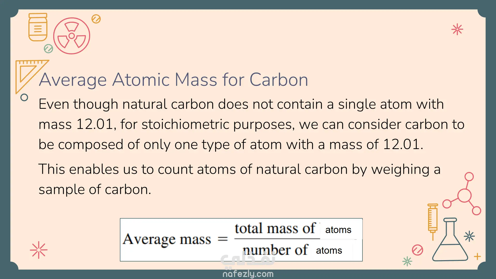 عرض تقديمي لشرح Mole (Stoichiometry) من مادة الكيمياء