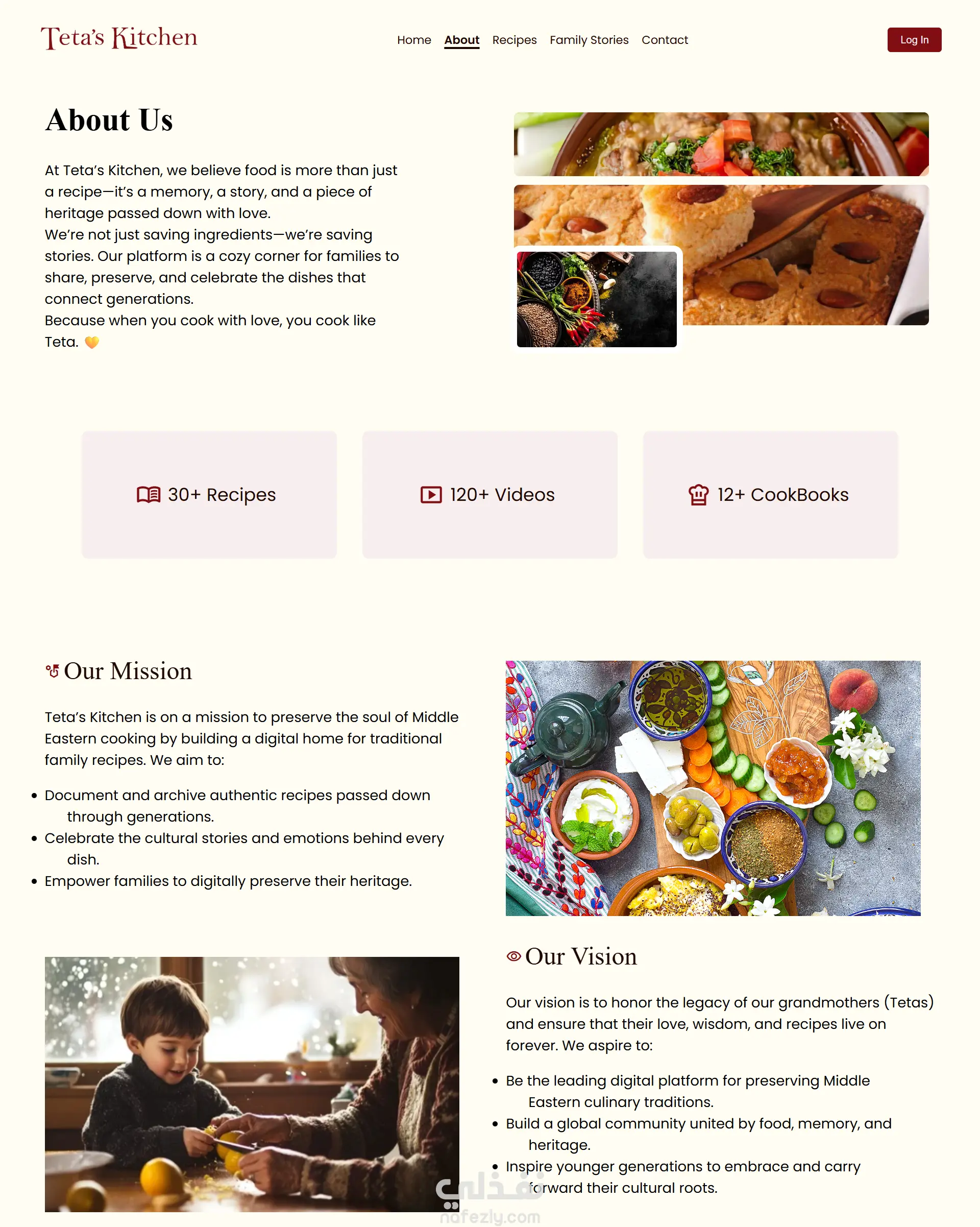 Teta’s Kitchen – منصة رقمية لحفظ وصفات العائلة