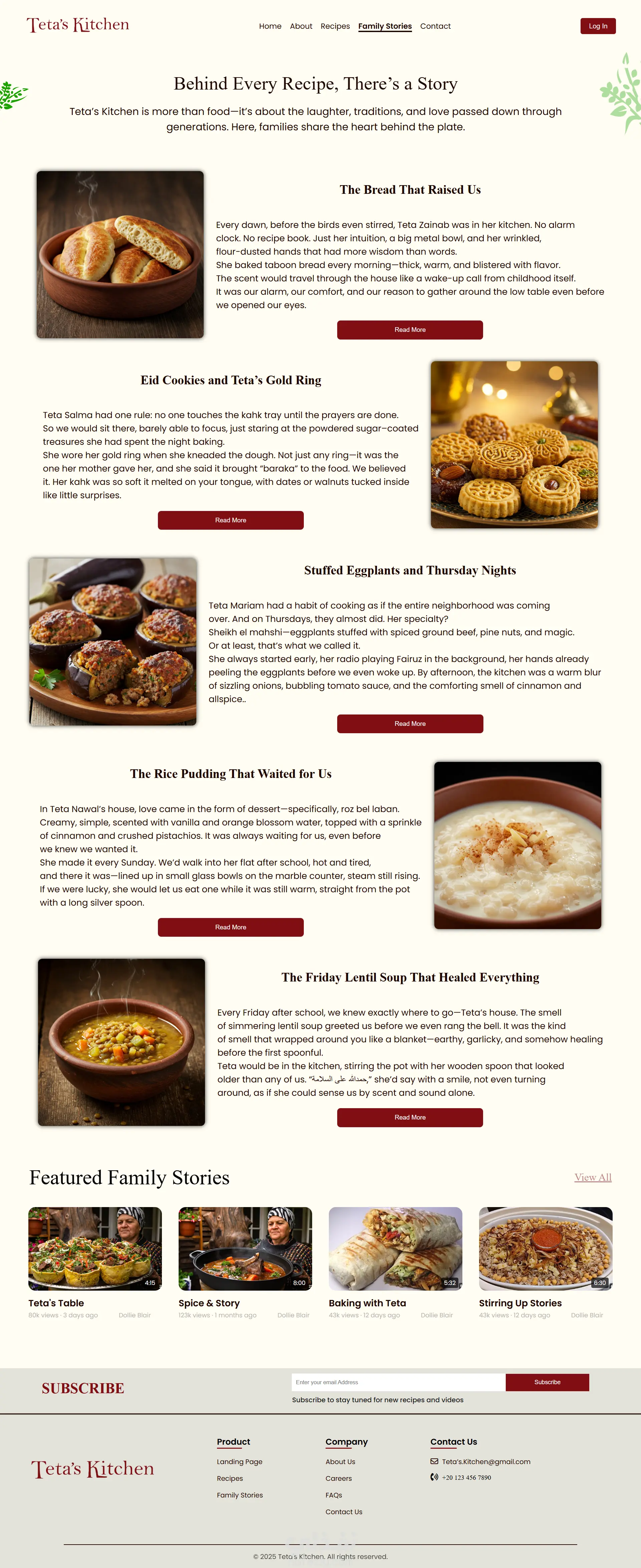 Teta’s Kitchen – منصة رقمية لحفظ وصفات العائلة