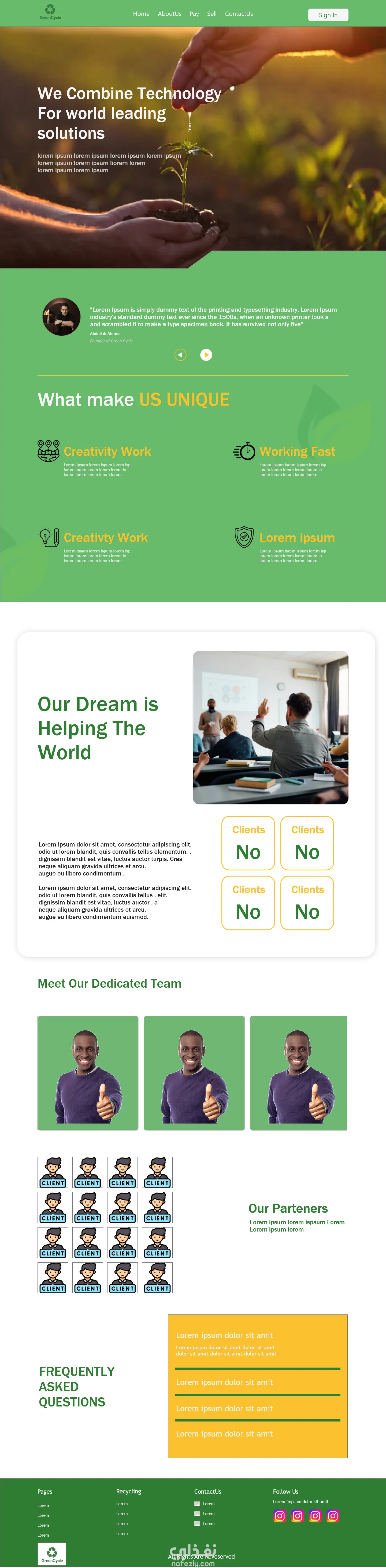 مصمم واجهات مستخدم  اصمم صفحات احترافية وجذابة